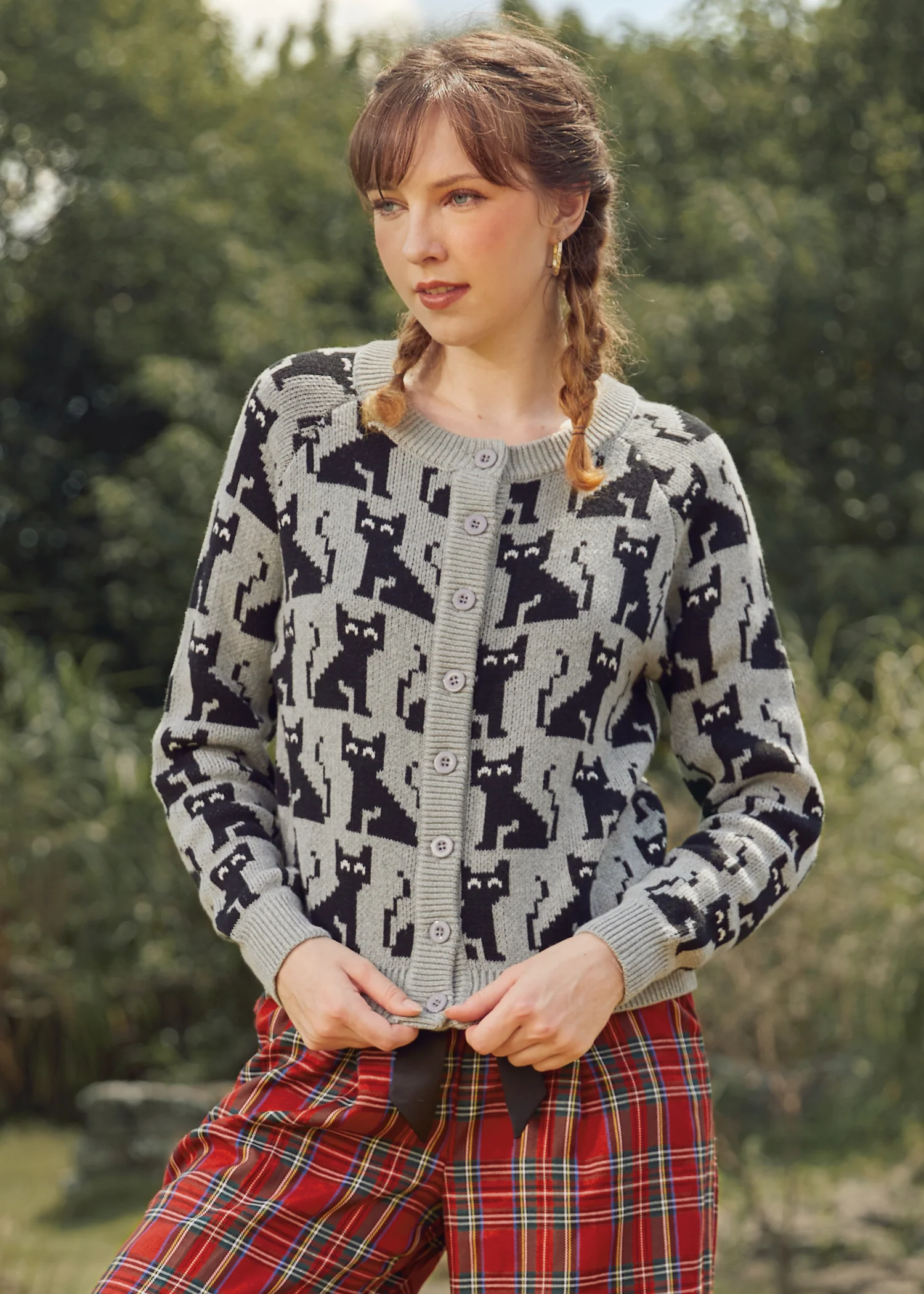 Notes of Nostalgia Crewneck Cardigan - Image 2