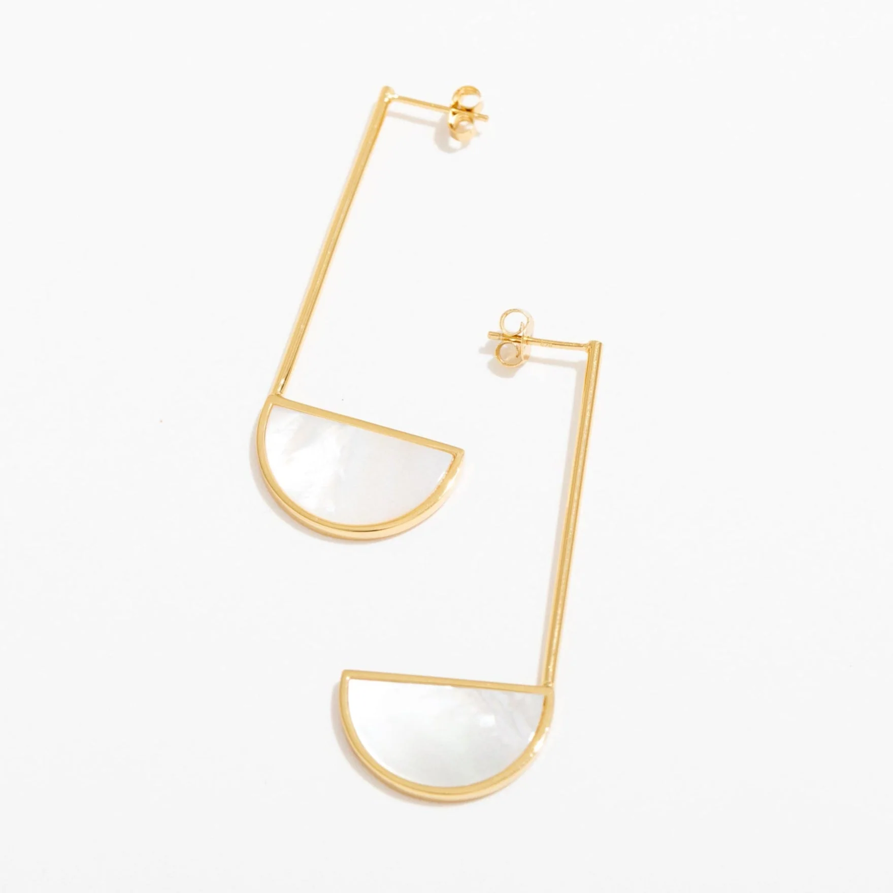 Nova Pearl Drop Earrings Sterling Silver - Image 2