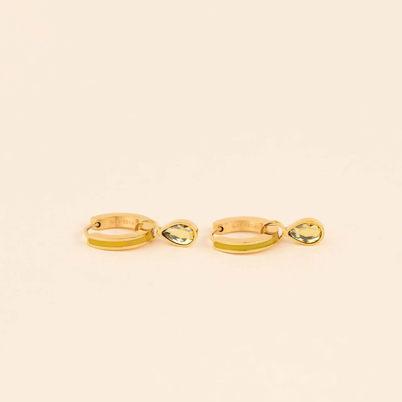 November Birthstone Huggie Hoop Charms - Image 3