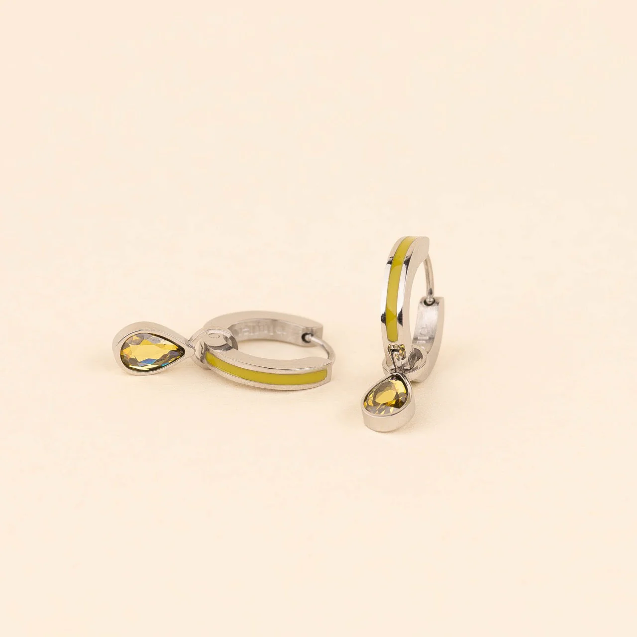 November Birthstone Huggie Hoop Charms - Image 5