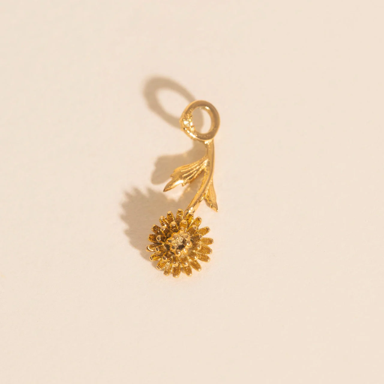 November Chrysanthemum Birth Flower Necklace Charm - Image 7