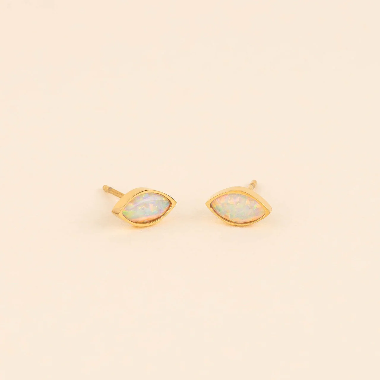 October Birthstone Stud Earrings