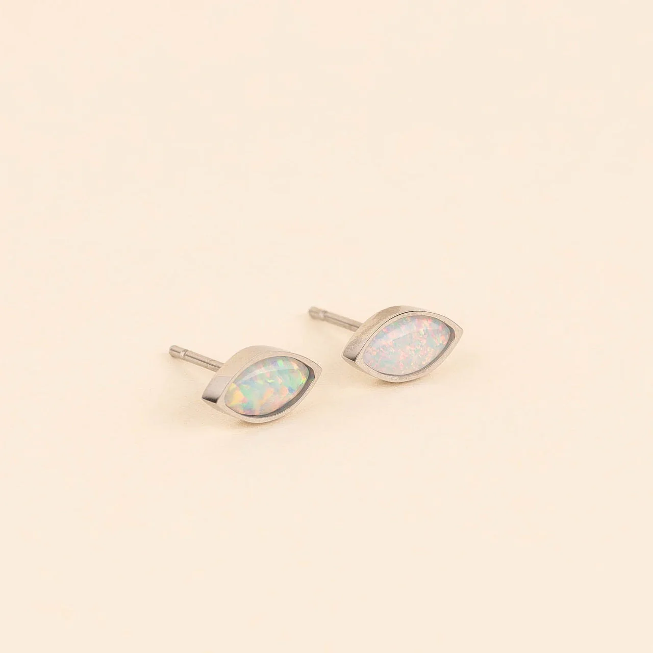 October Birthstone Stud Earrings - Image 3