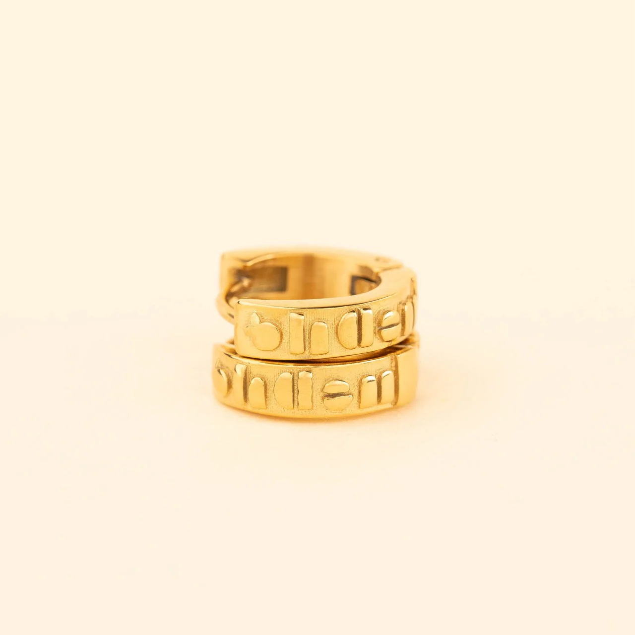 Oh Clem Chunky Huggie Hoop Earrings - Image 3