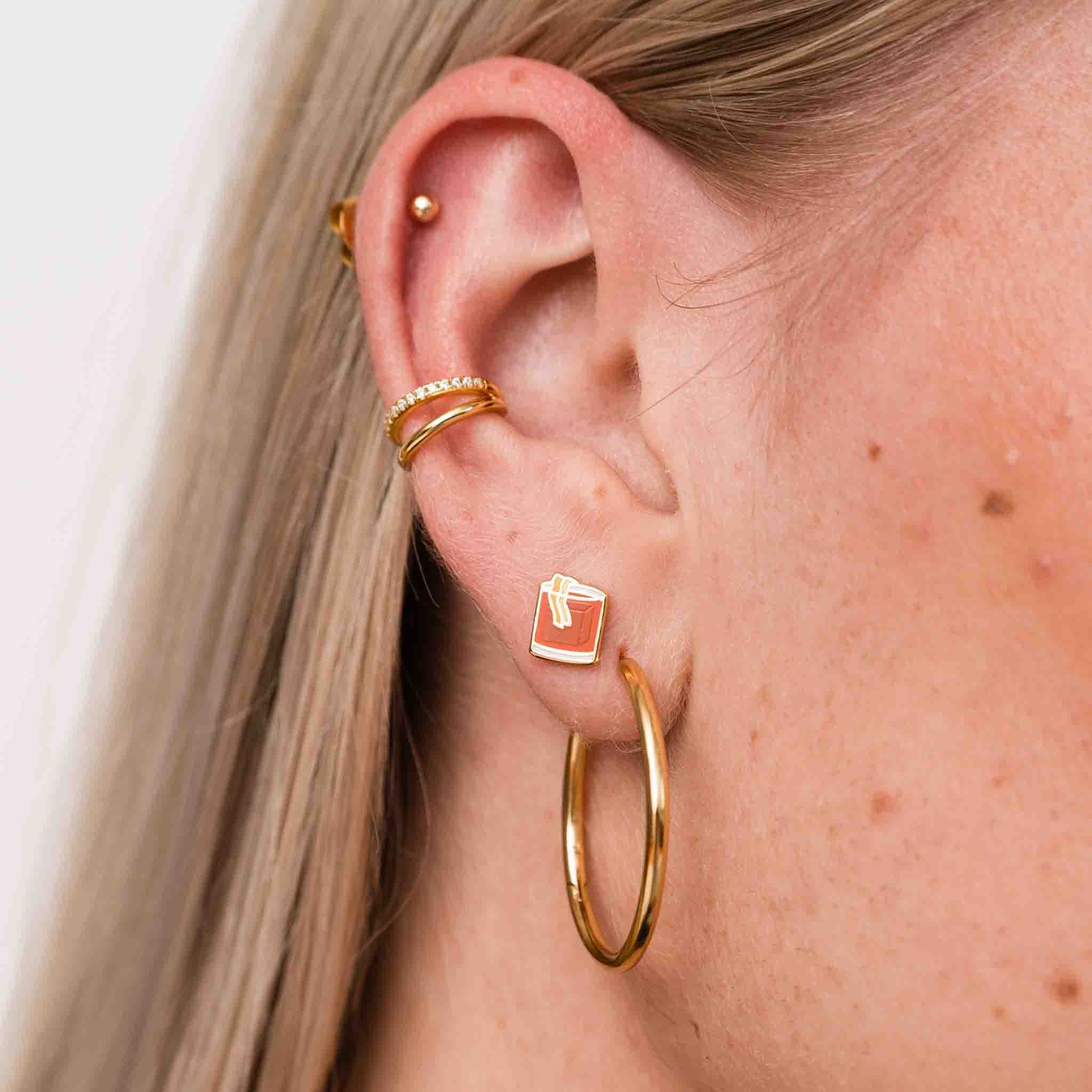 Old Fashioned Stud Earrings - Image 2