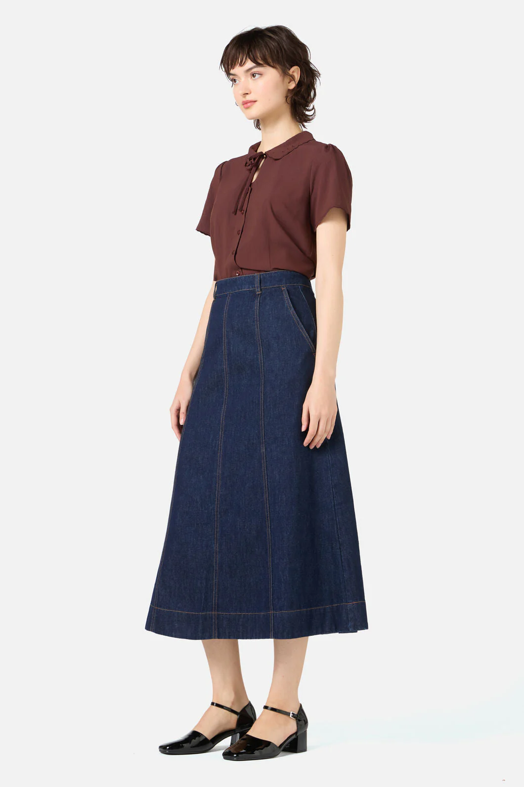 Ophelia Dark Denim Skirt - Image 4