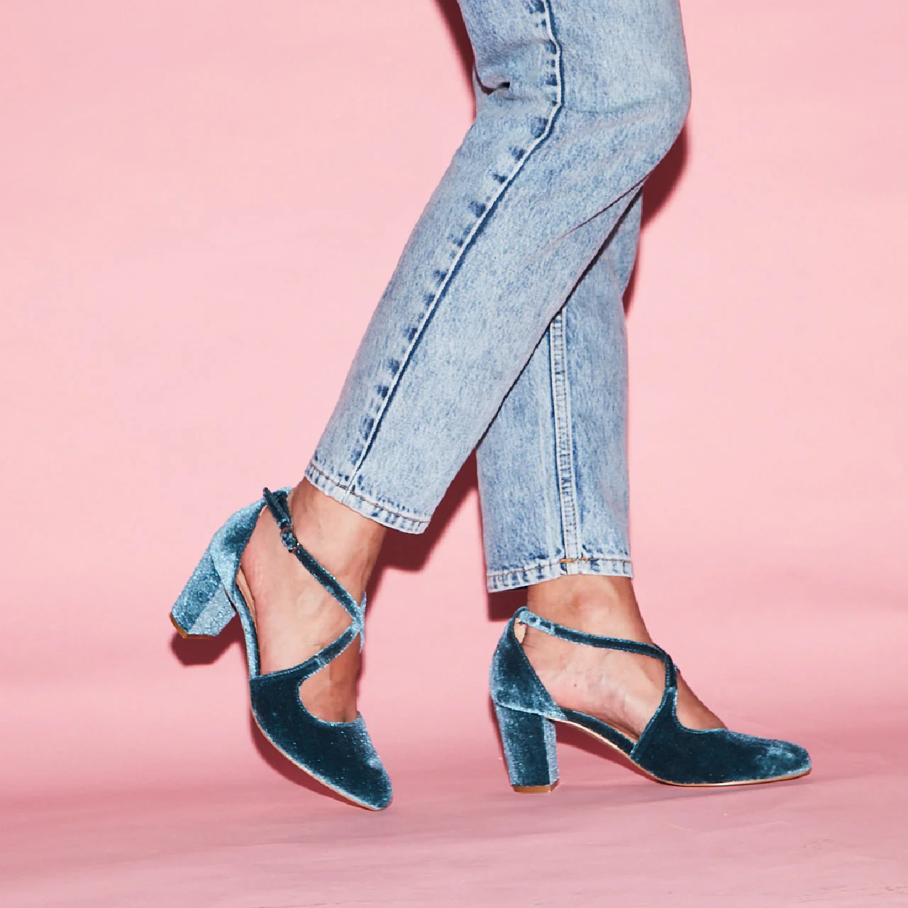 Oren Velvet Mary Jane Heels - Image 2