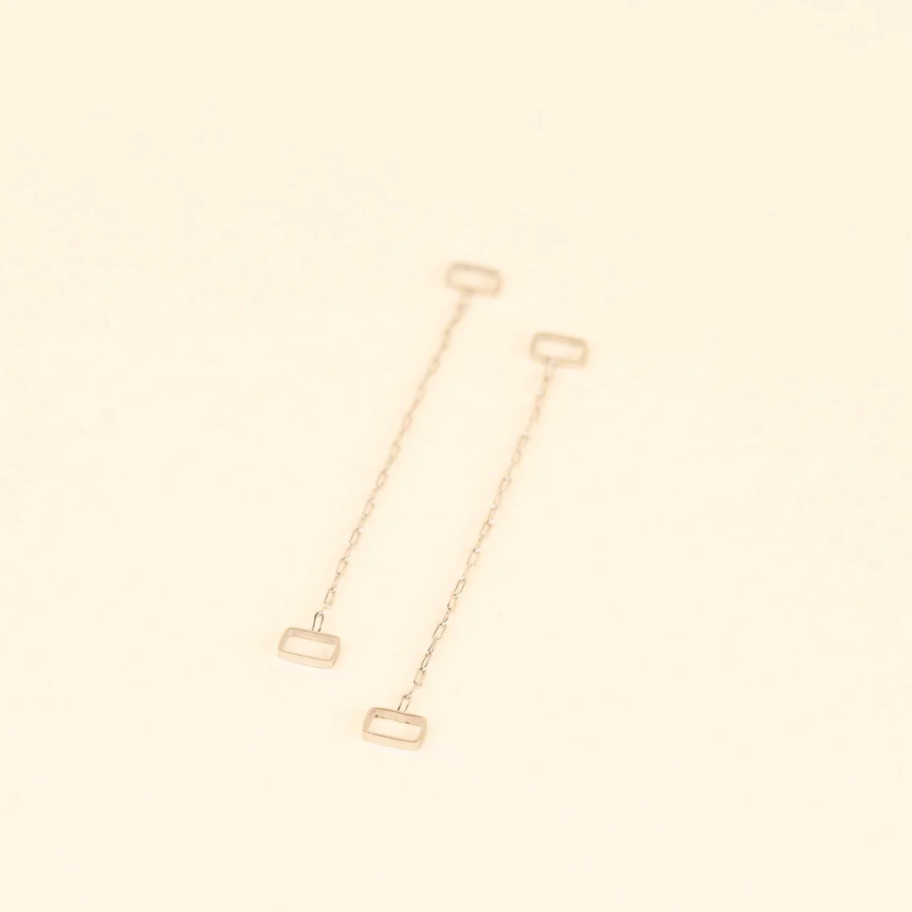 Paperclip Chain Huggie Hoop Chains - Image 13