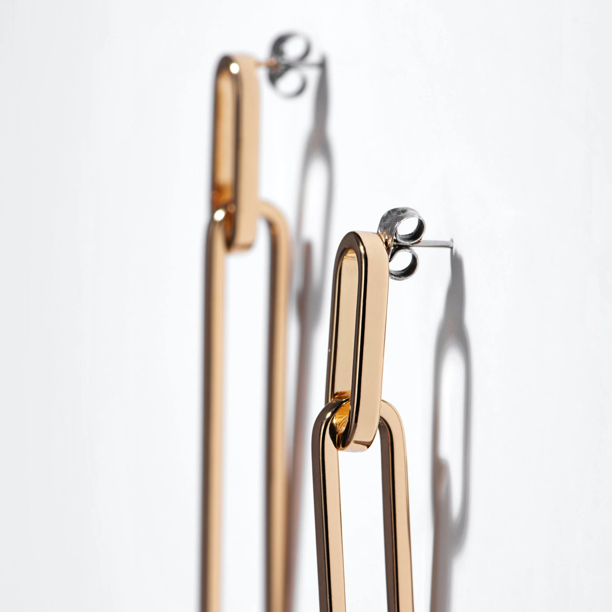 Paperclip Drop Earrings - Image 3
