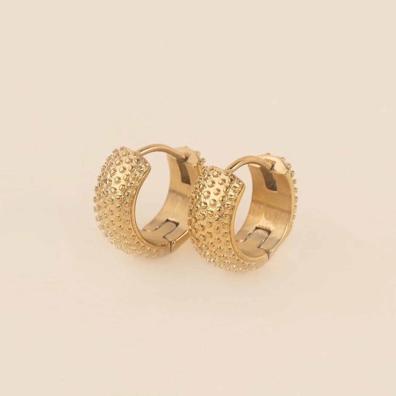 Party Super Chunky Huggie Hoop Earrings - Image 2