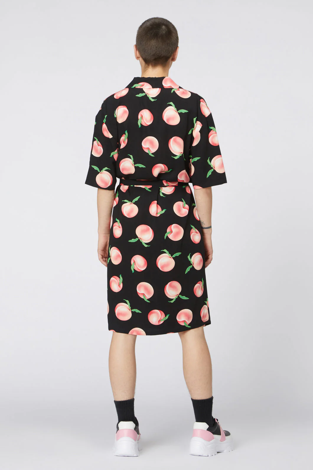 Peachy Viscose Shirt Dress - Image 3