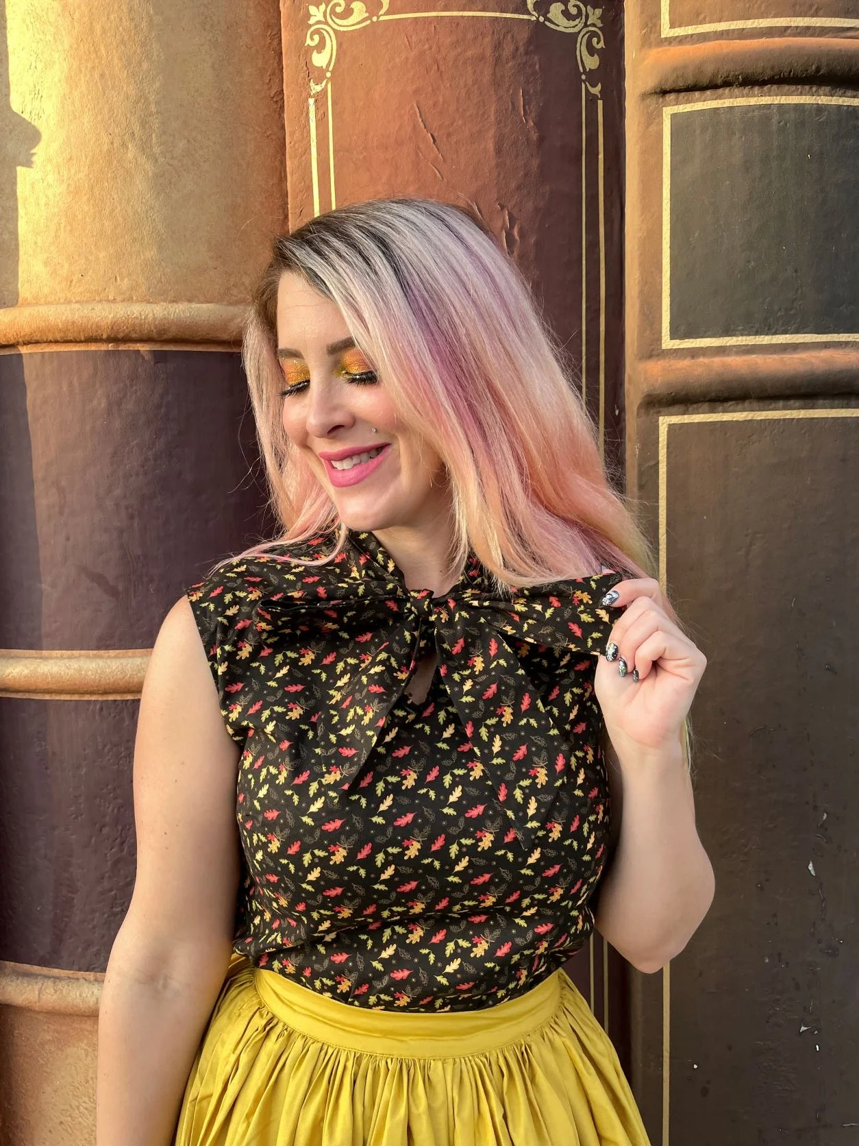 Peggy Swing Skirt in Mustard - Image 4