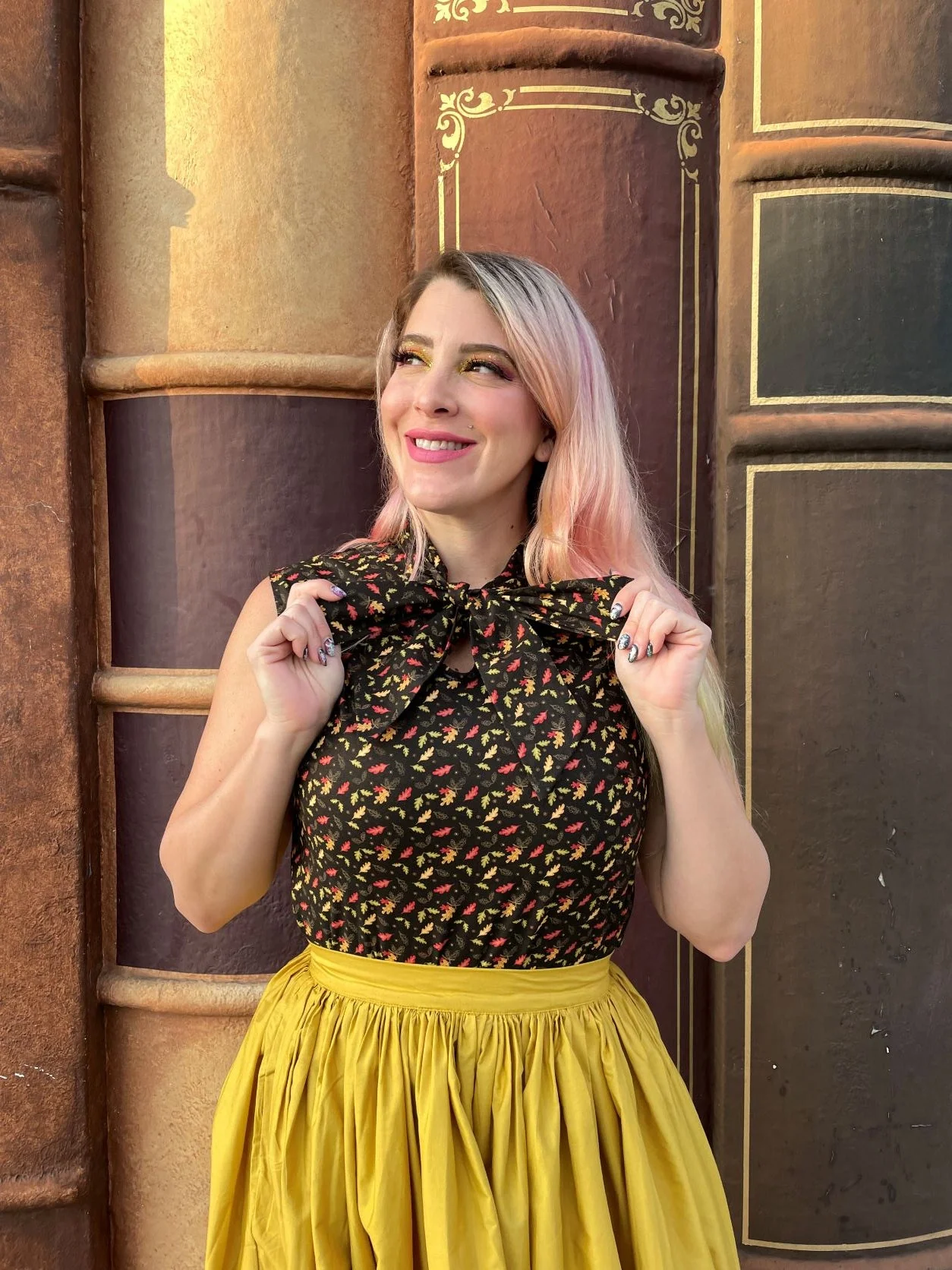 Peggy Swing Skirt in Mustard - Image 5