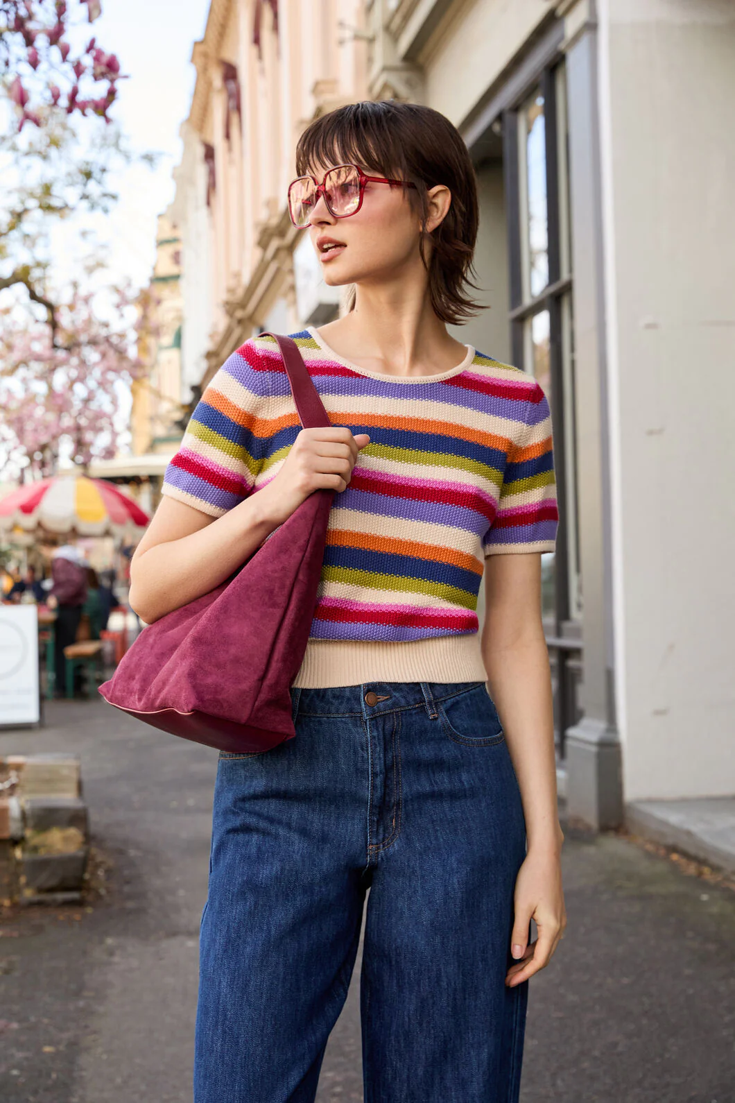 Perri Stripe Knit Top - Image 3