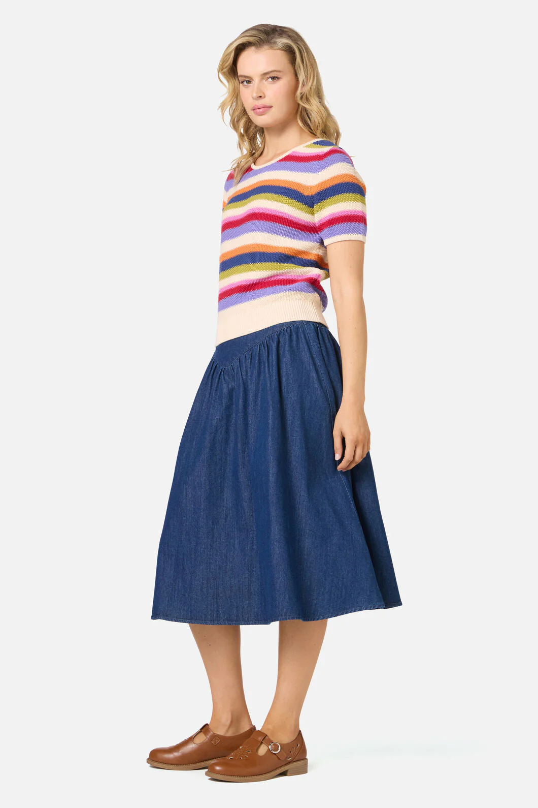 Perri Stripe Knit Top - Image 6