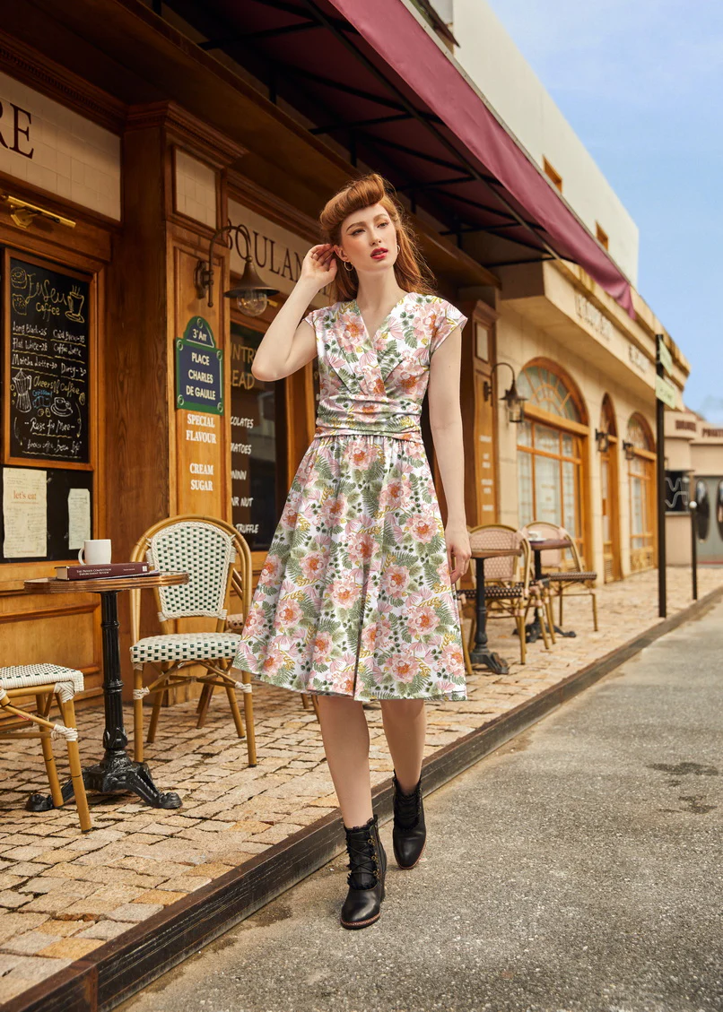 Pink Floral Greta Dress - Image 2
