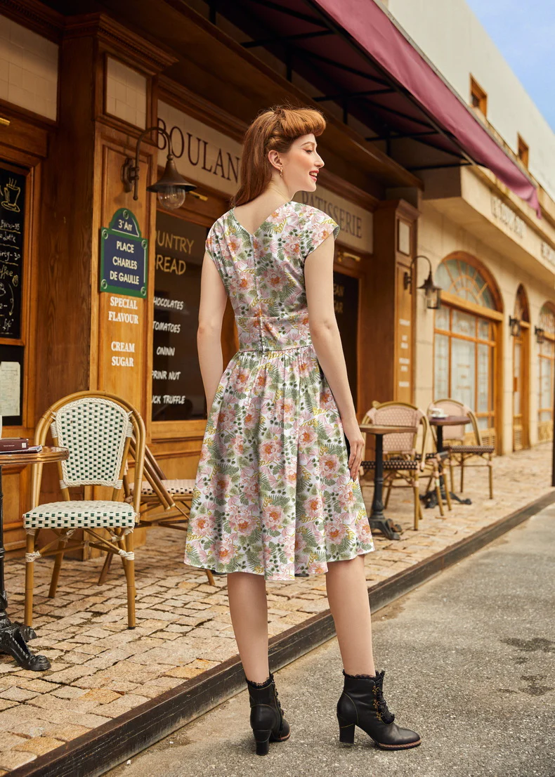 Pink Floral Greta Dress - Image 3
