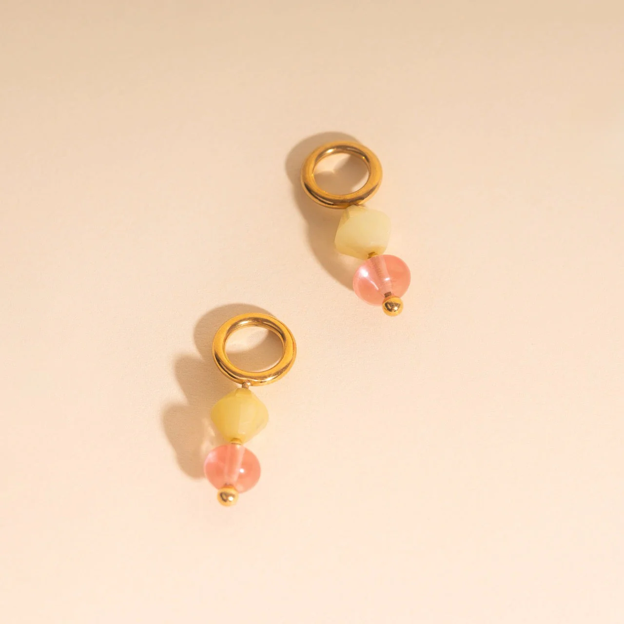Pink Lemonade Huggie Hoop Charms - Image 3