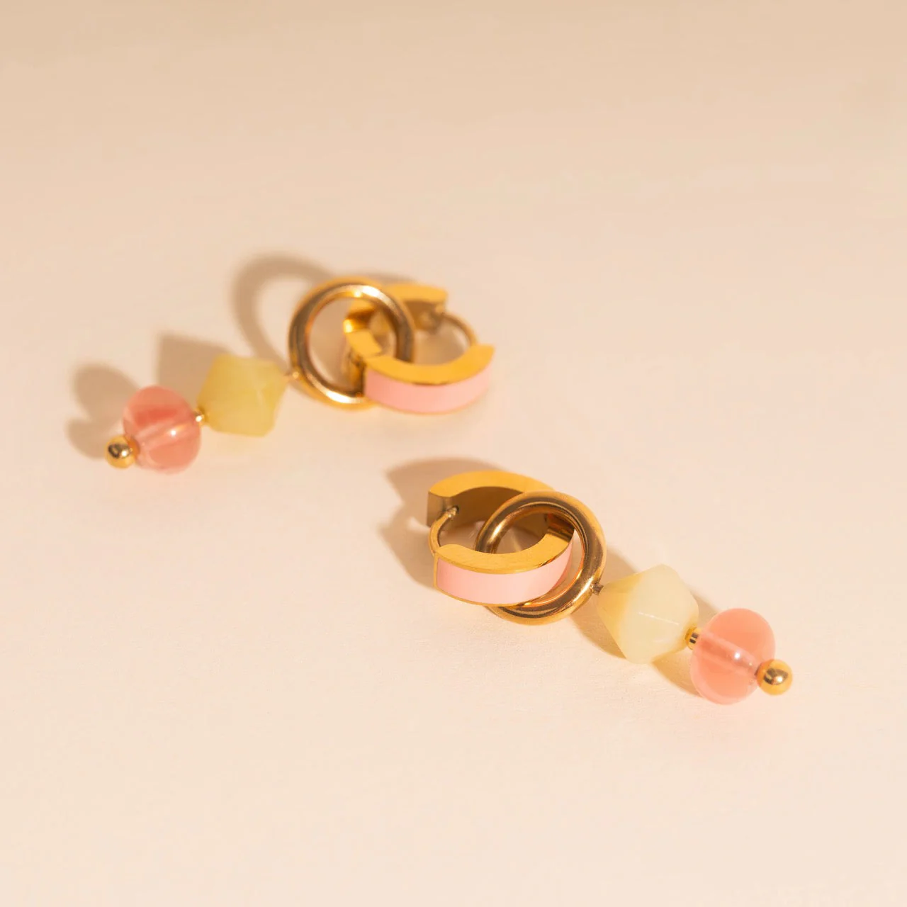 Pink Lemonade Huggie Hoop Charms - Image 4