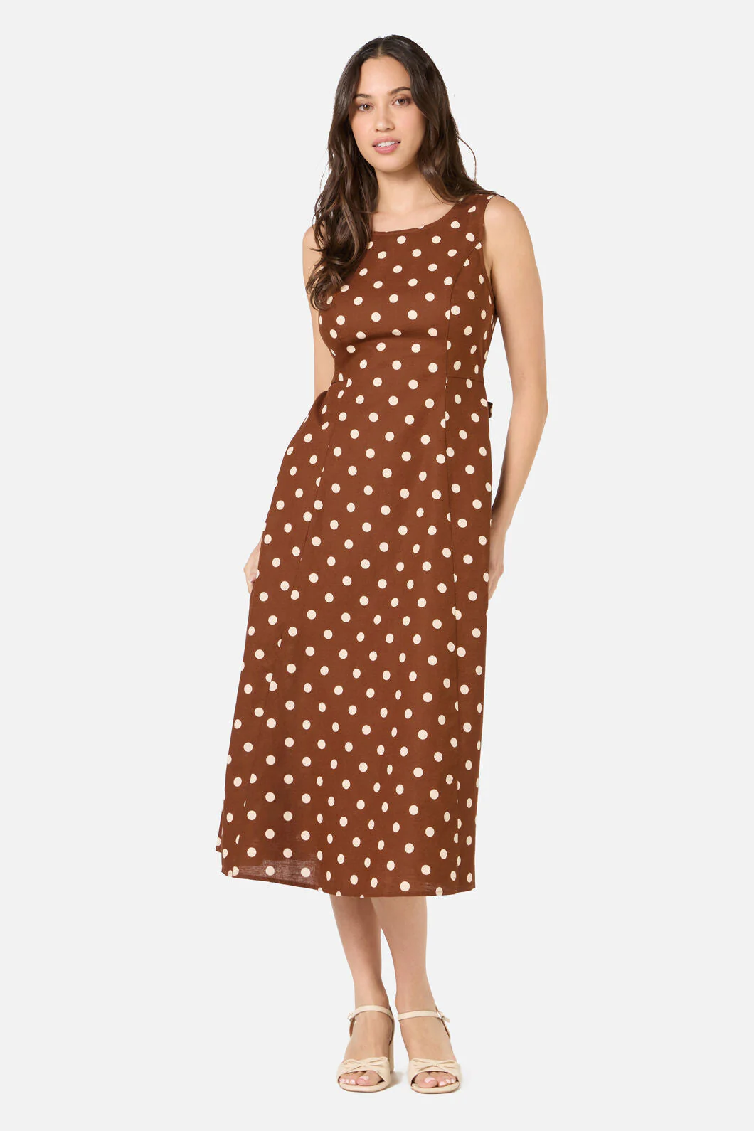 Polka Dot Midi Dress - Image 6