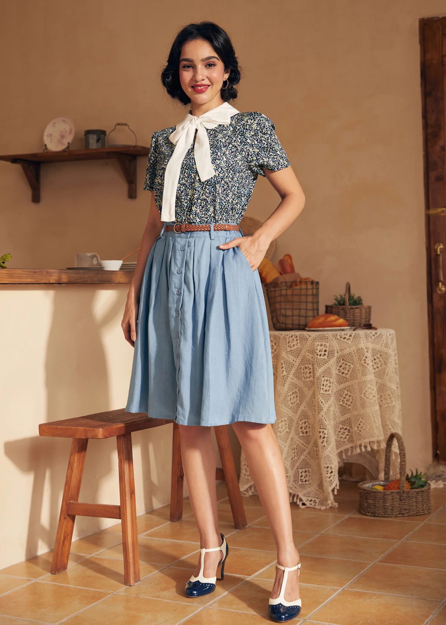 Positive First Impressions Tie-Neck Blouse - Image 4