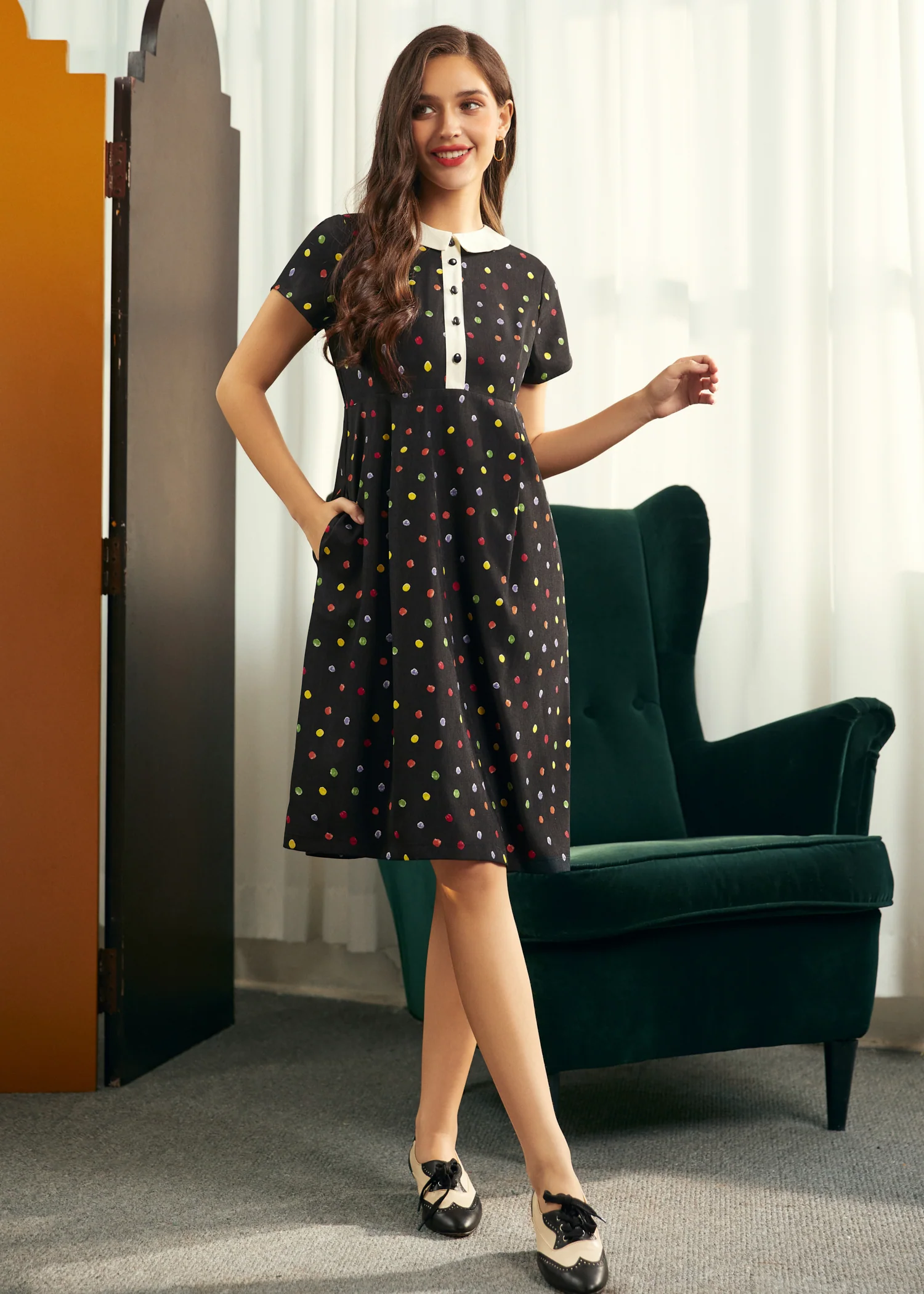 Pretty at the Pumpkin Patch Shirtwaist Dress - Image 4