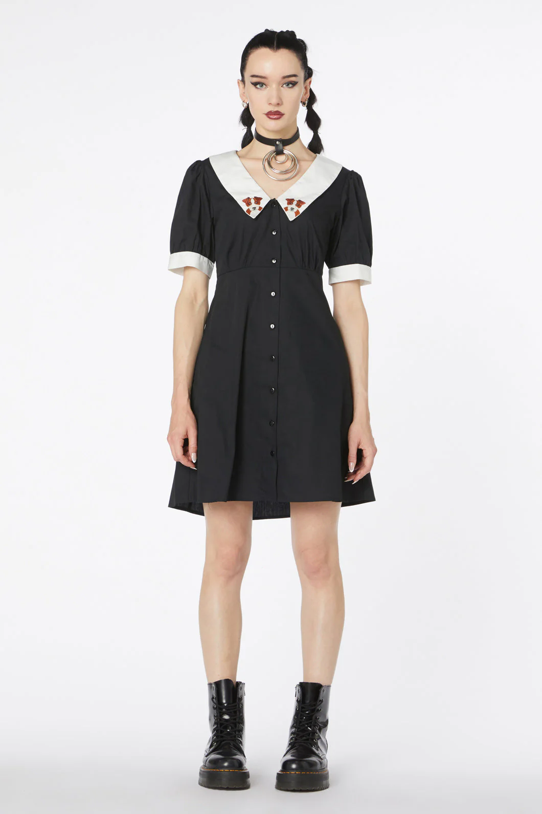 Puppy Embroidery Dress - Image 3