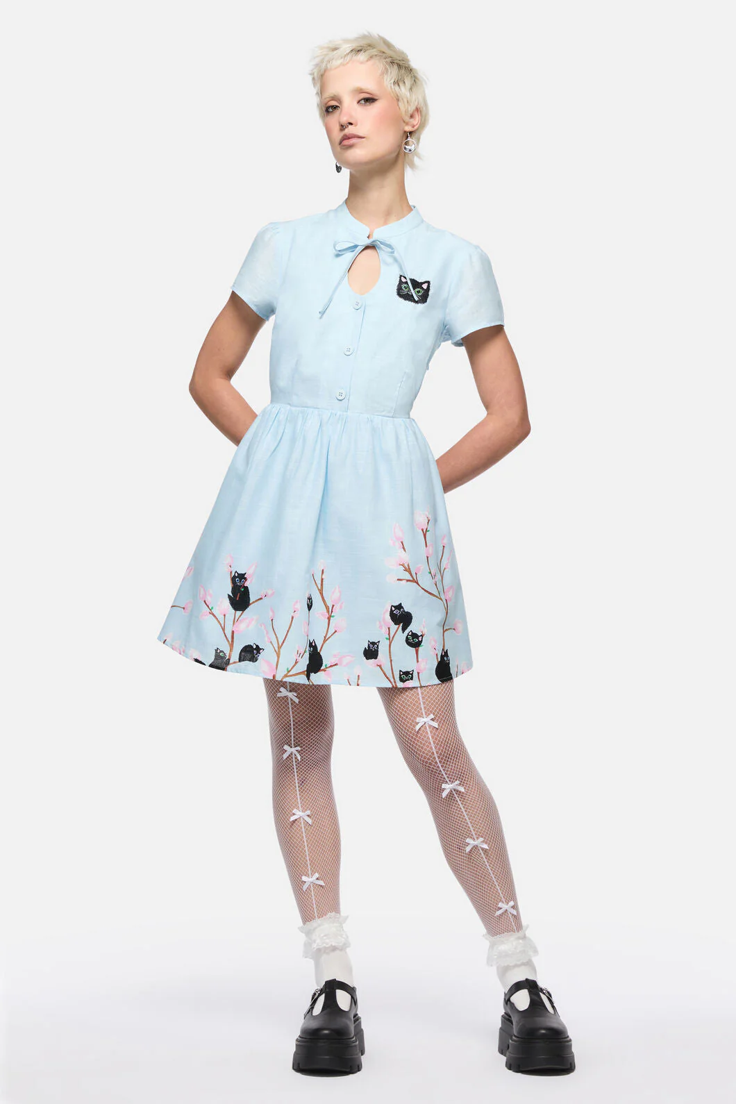 Pussy Willow Border Dress - Image 8