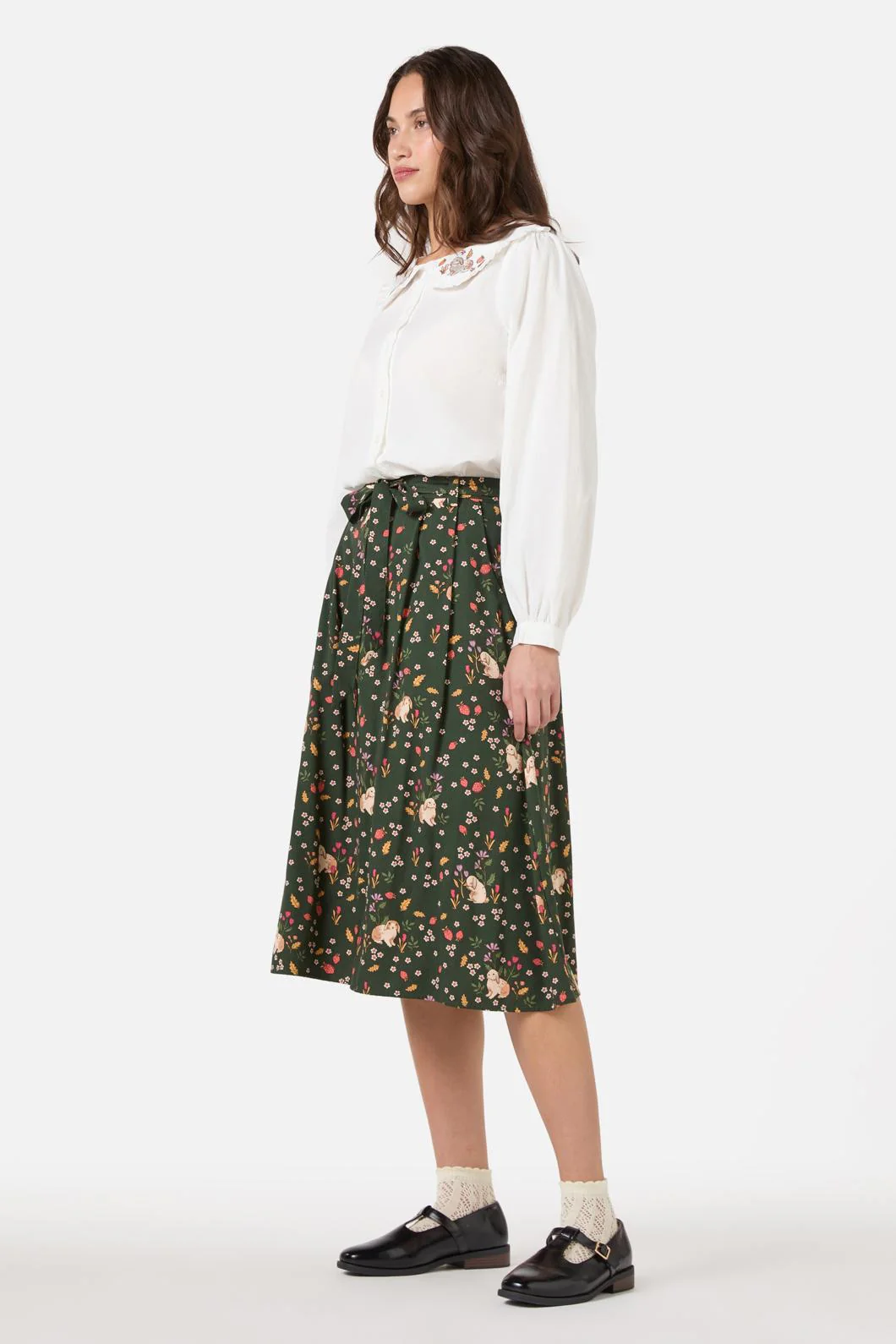 Rabbit Embroidered Blouse - Image 5