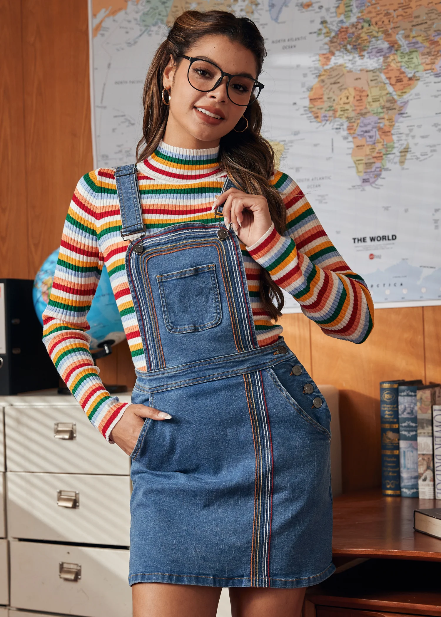 A Posh Picnic Denim Overall Jumper - Image 3