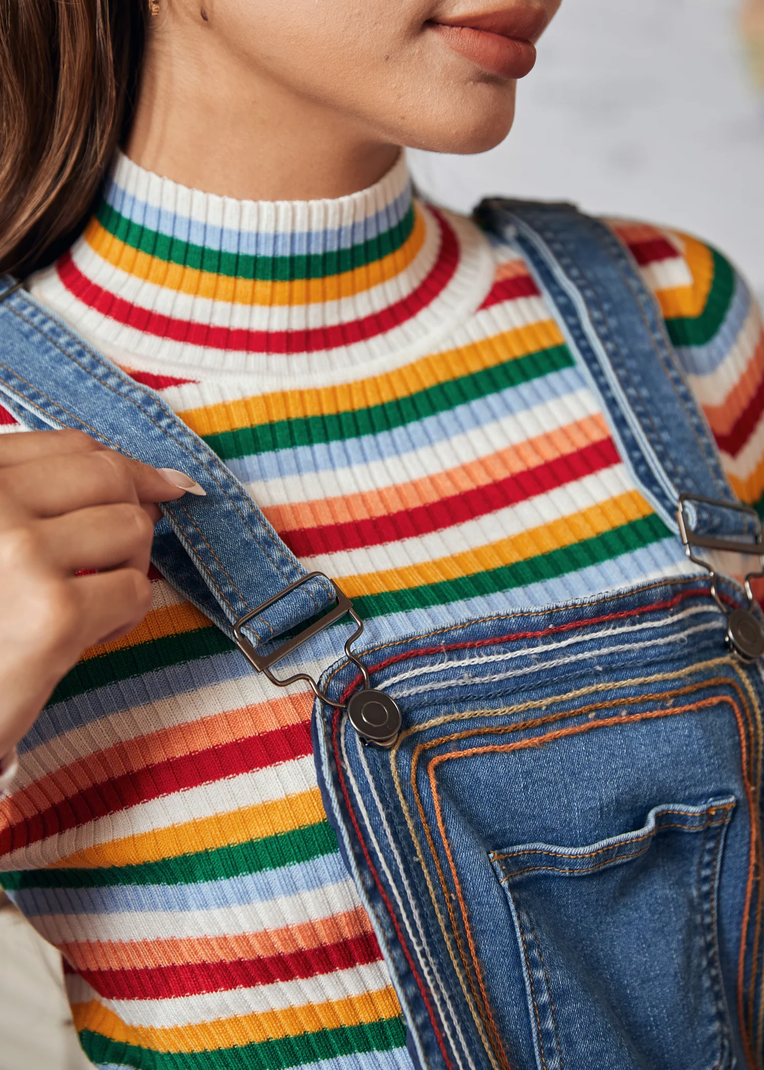 A Posh Picnic Denim Overall Jumper - Image 8