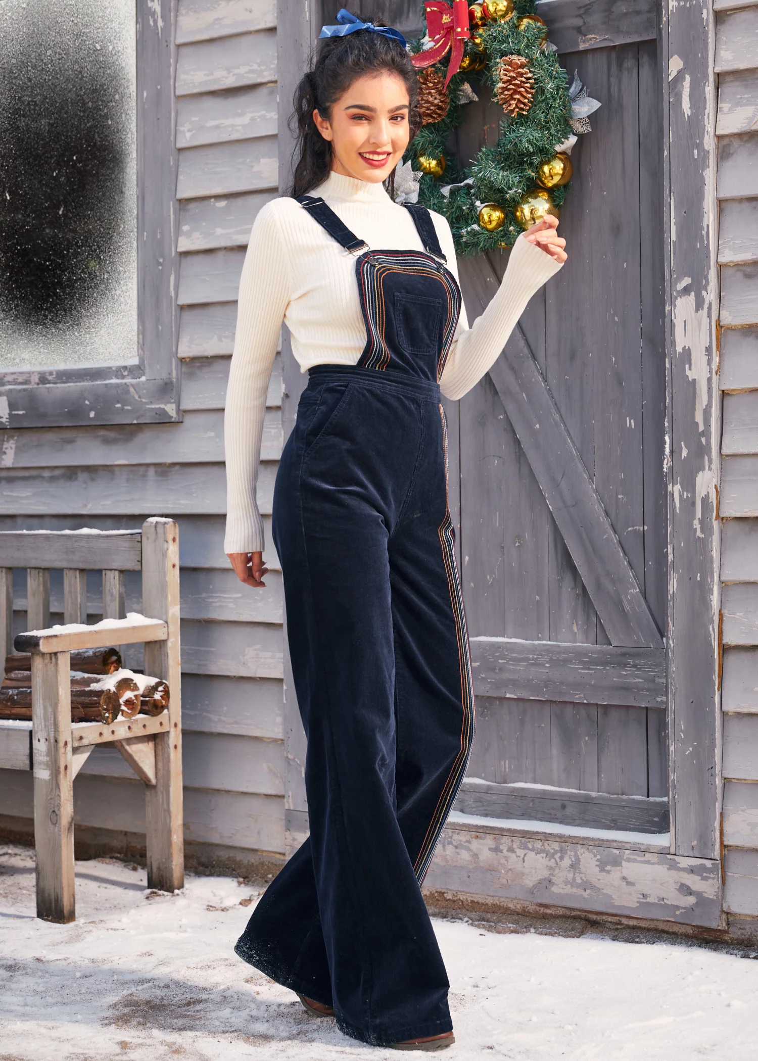 Rainbow With Me Corduroy Overalls - Image 4