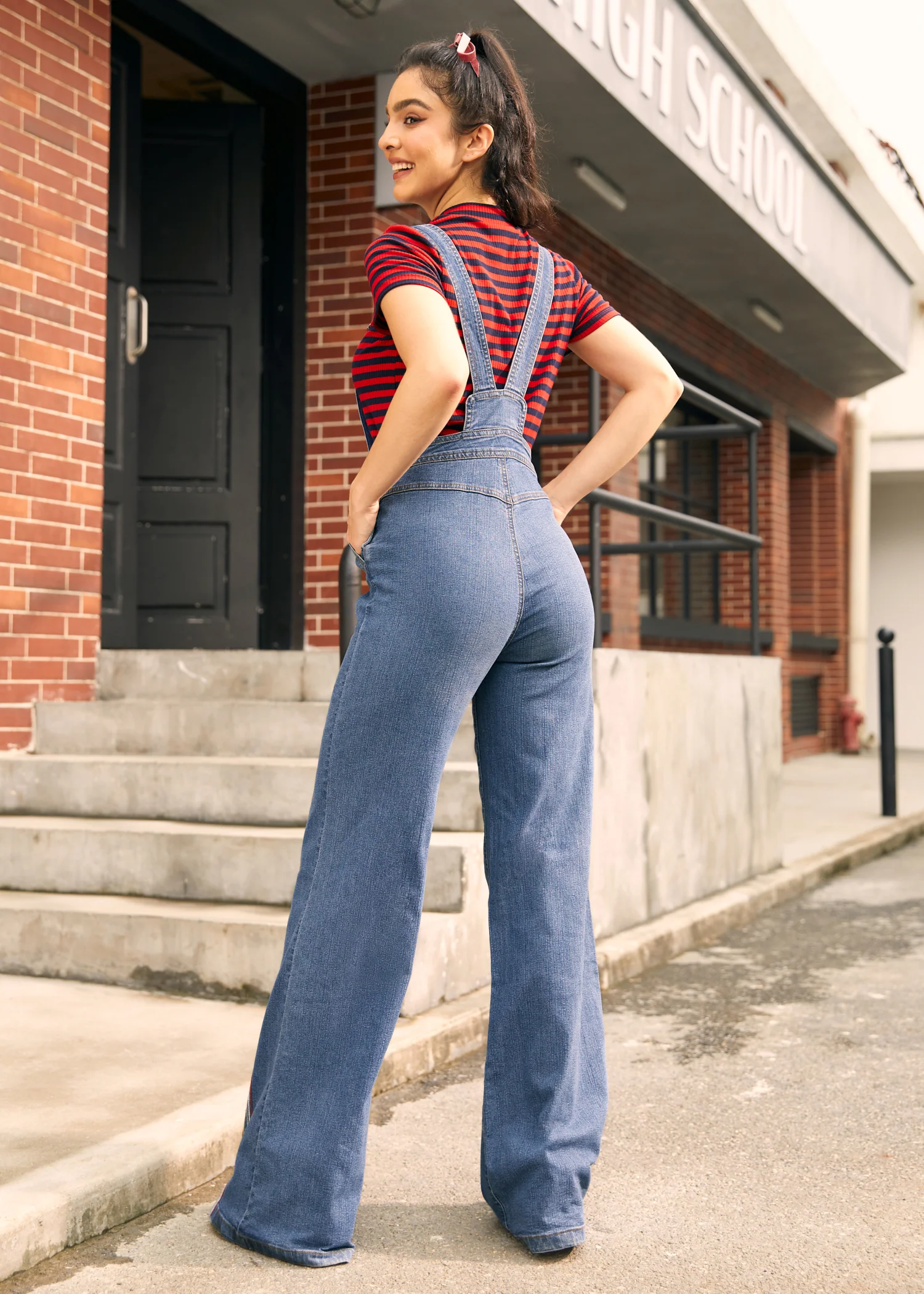 Rainbow With Me Denim Overalls - Image 3