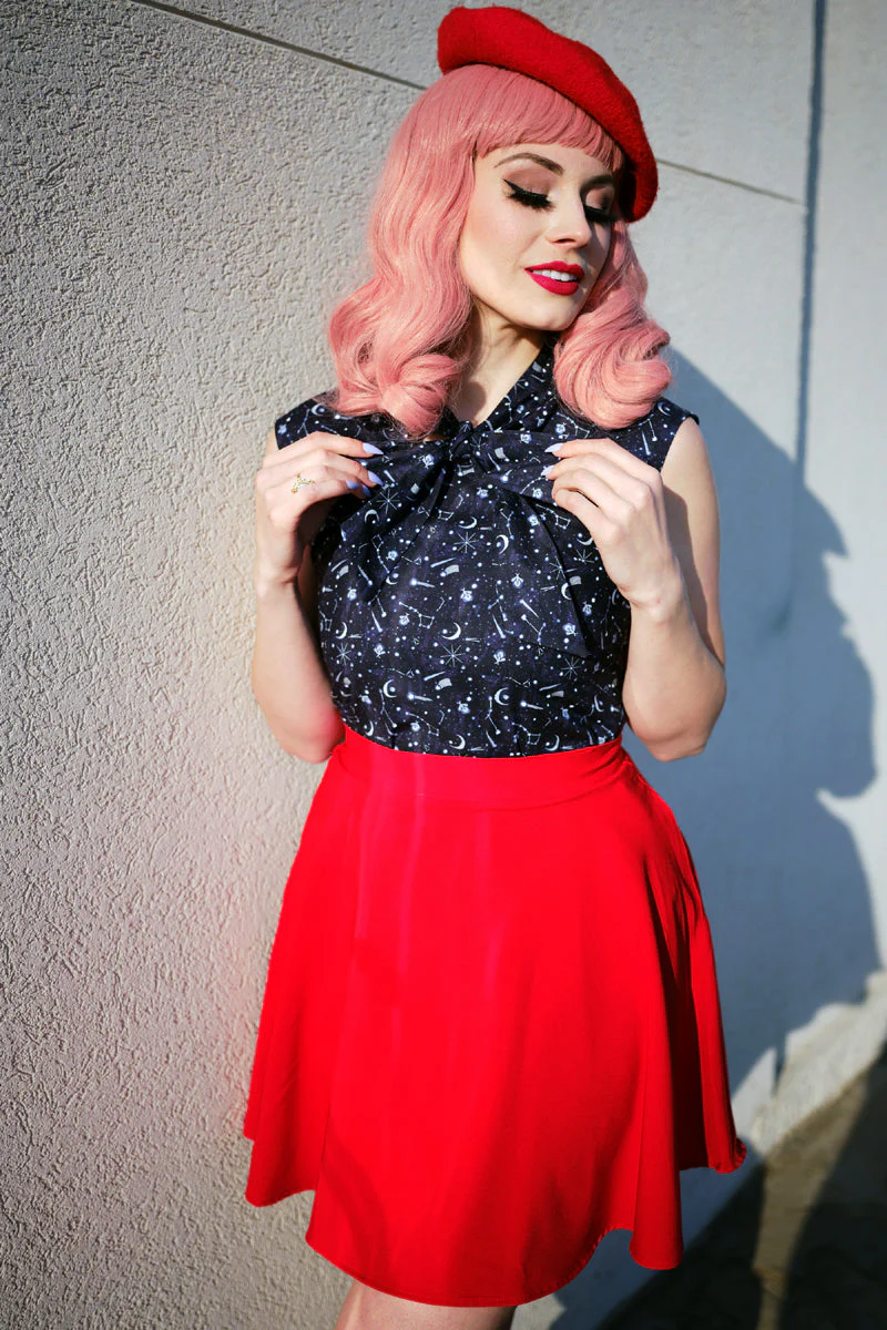 Red Skater Skirt - Image 4