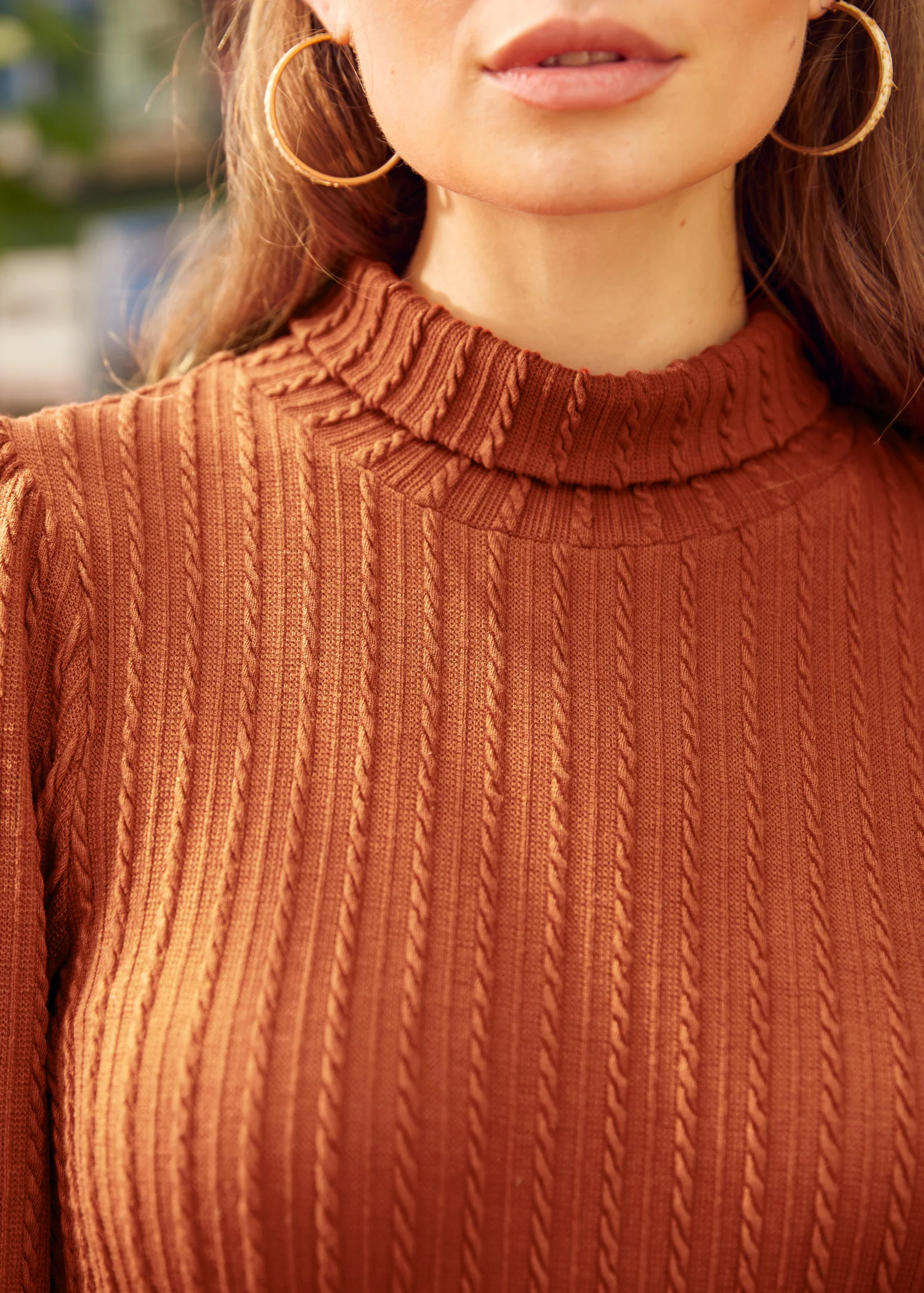 Retro Rendezvous Balloon Sleeve Turtleneck - Image 4