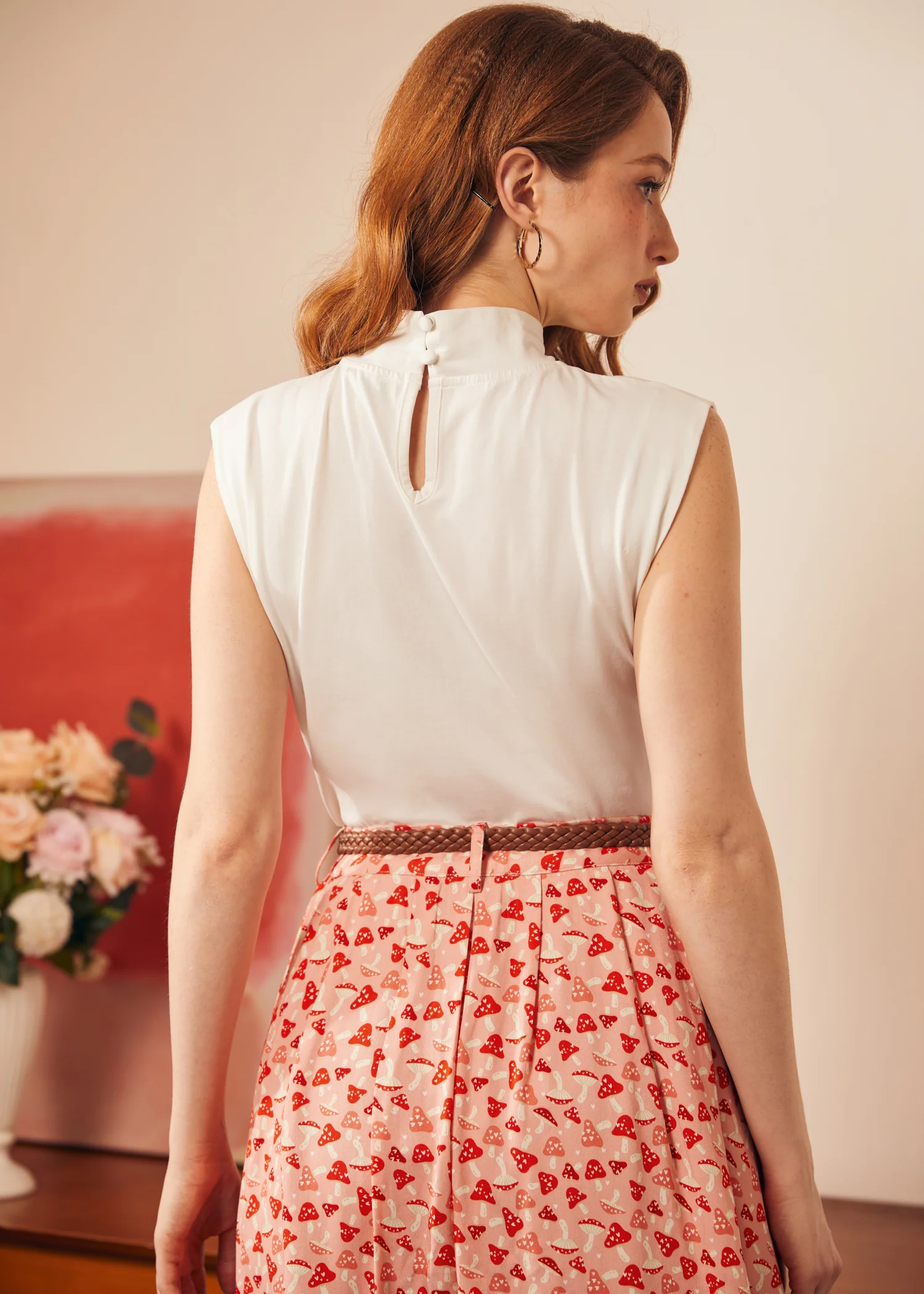 Retro Rendezvous Tie-Neck Top - Image 9