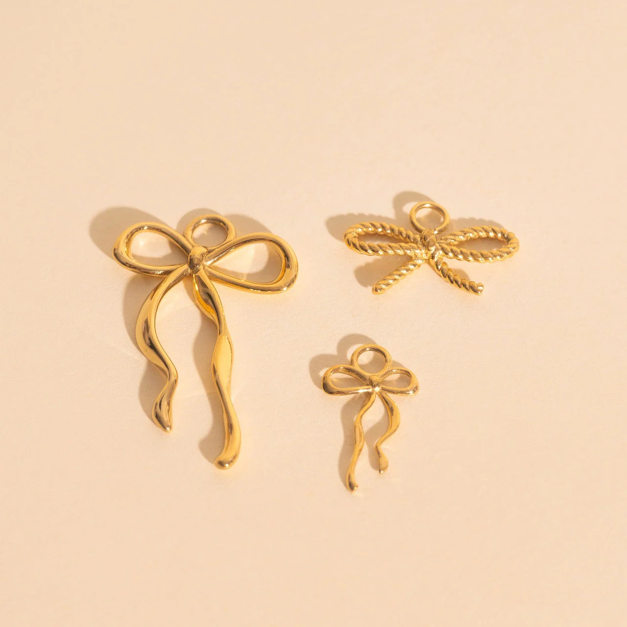 Ribbon Bow Huggie Hoop Charms - Image 11