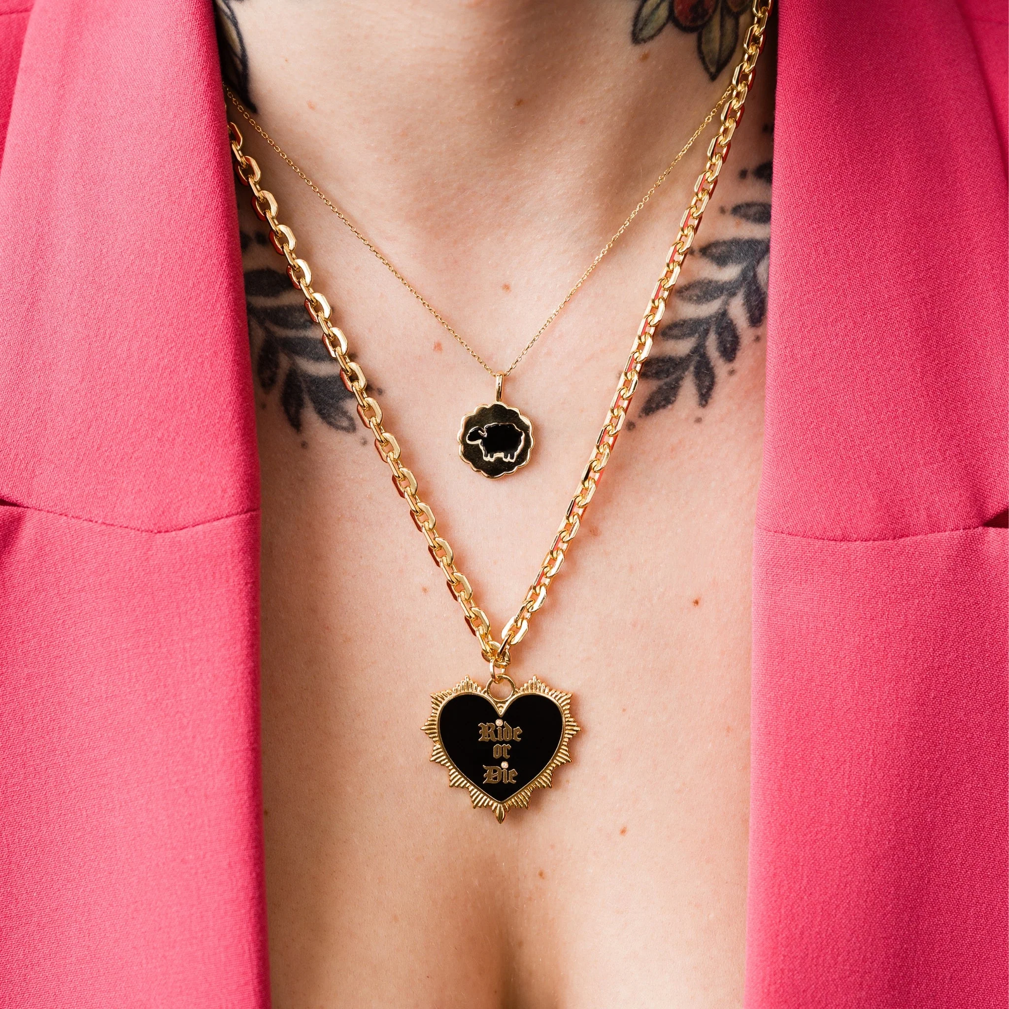 Ride or Die Pendant Necklace