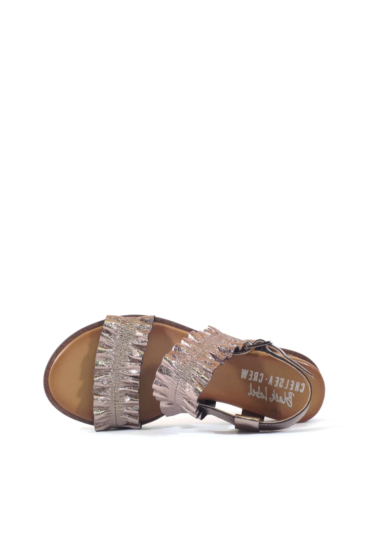 Roche Ruched Leather Sandals - Image 3