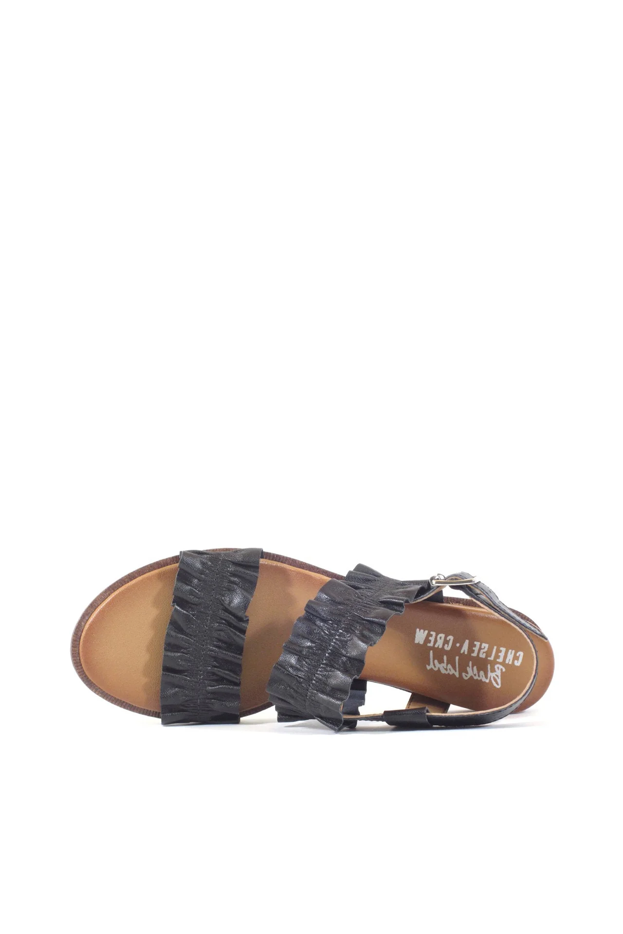 Roche Ruched Leather Sandals - Image 8
