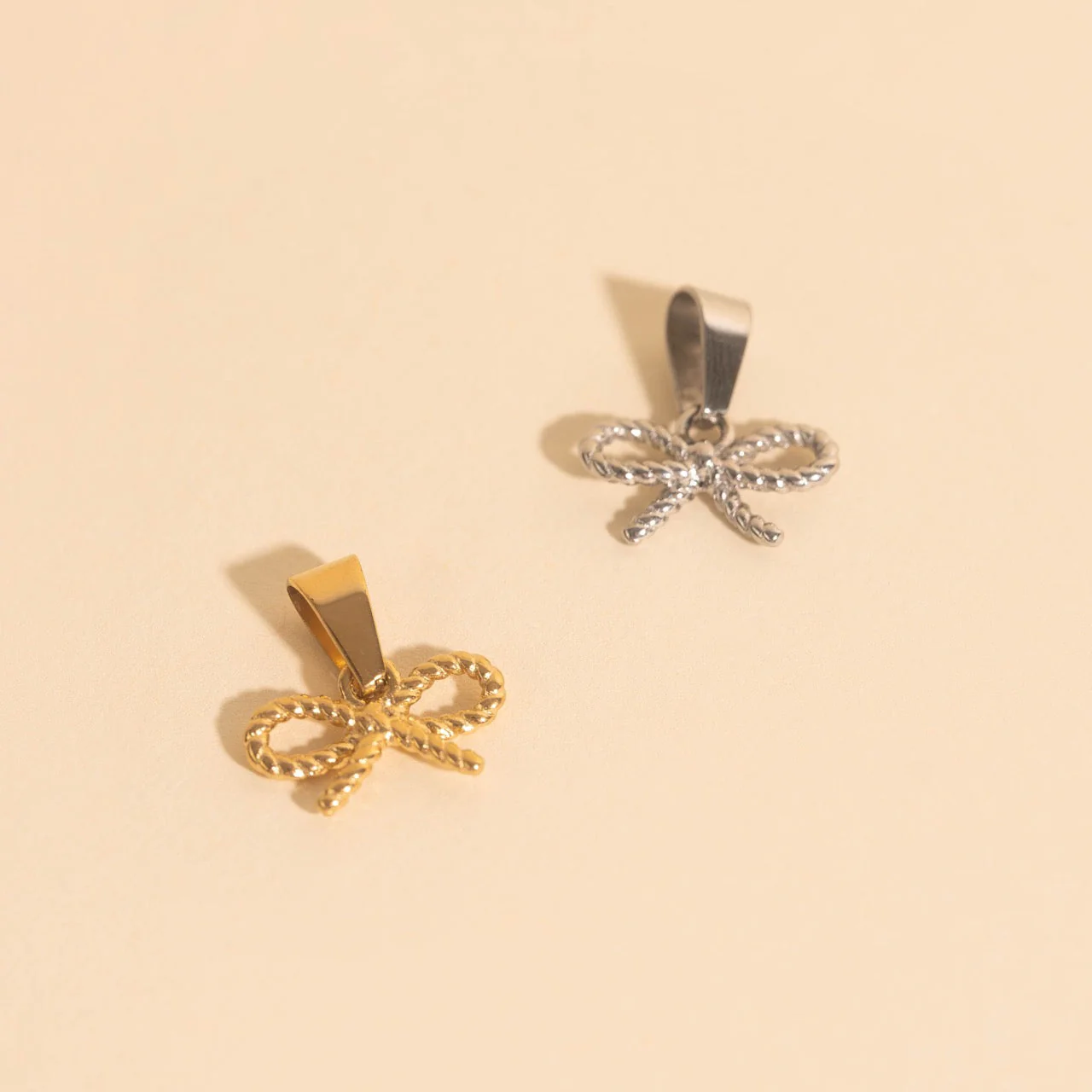 Rope Bow Necklace Charm - Image 3
