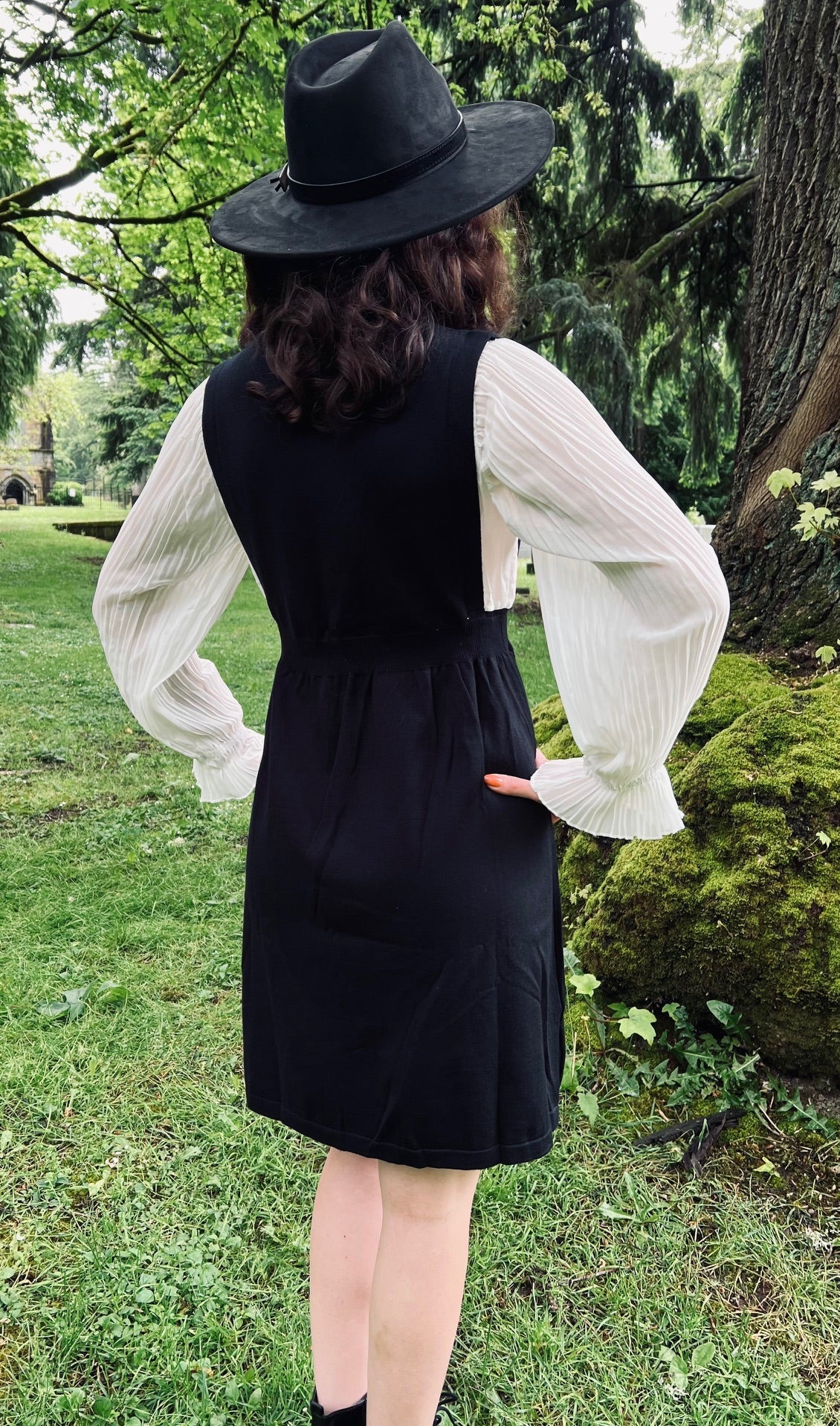 Rue - Dark Academia Sweater Dress - Image 2