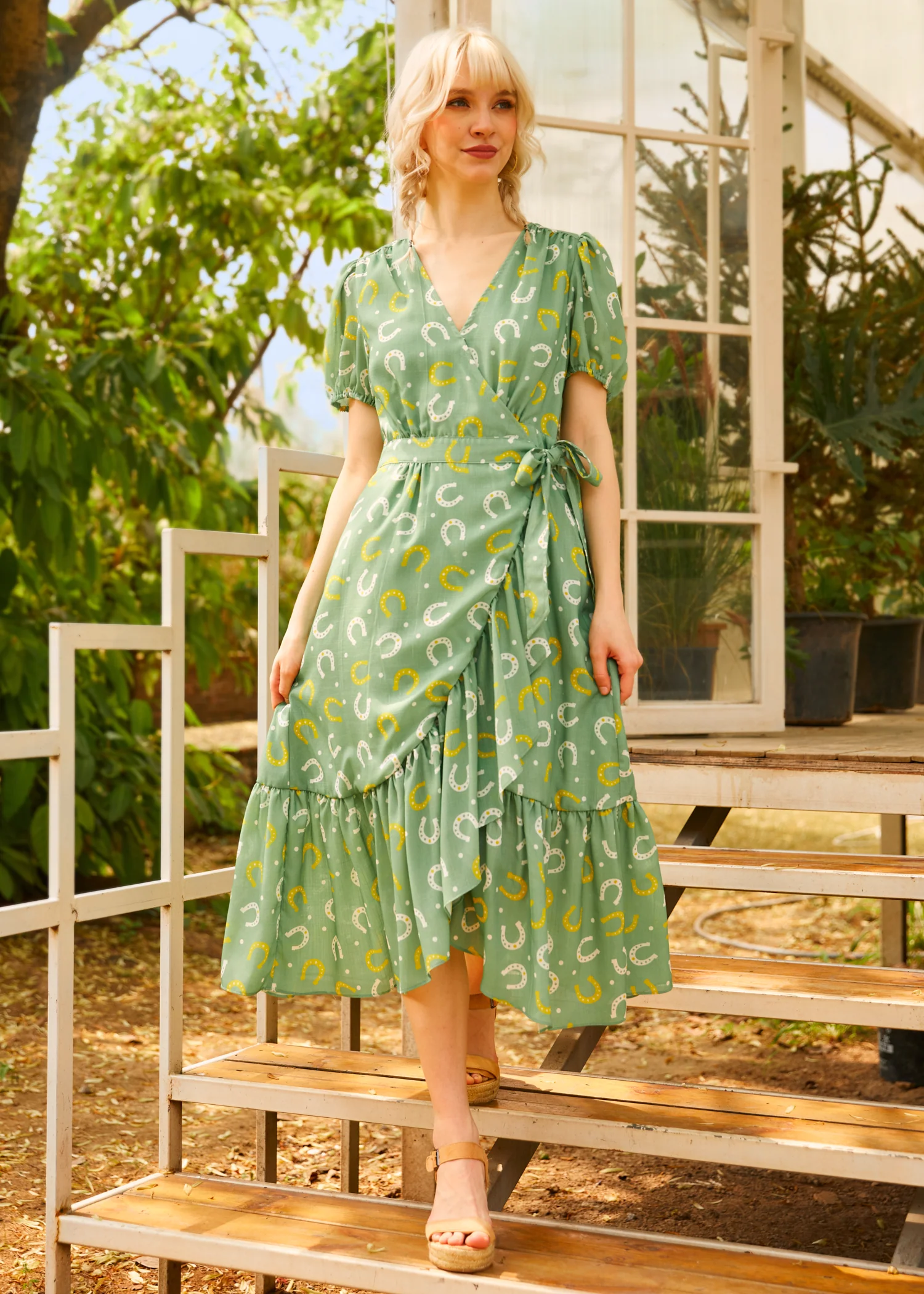 Luck Be a Lady Wrap Dress - Image 5