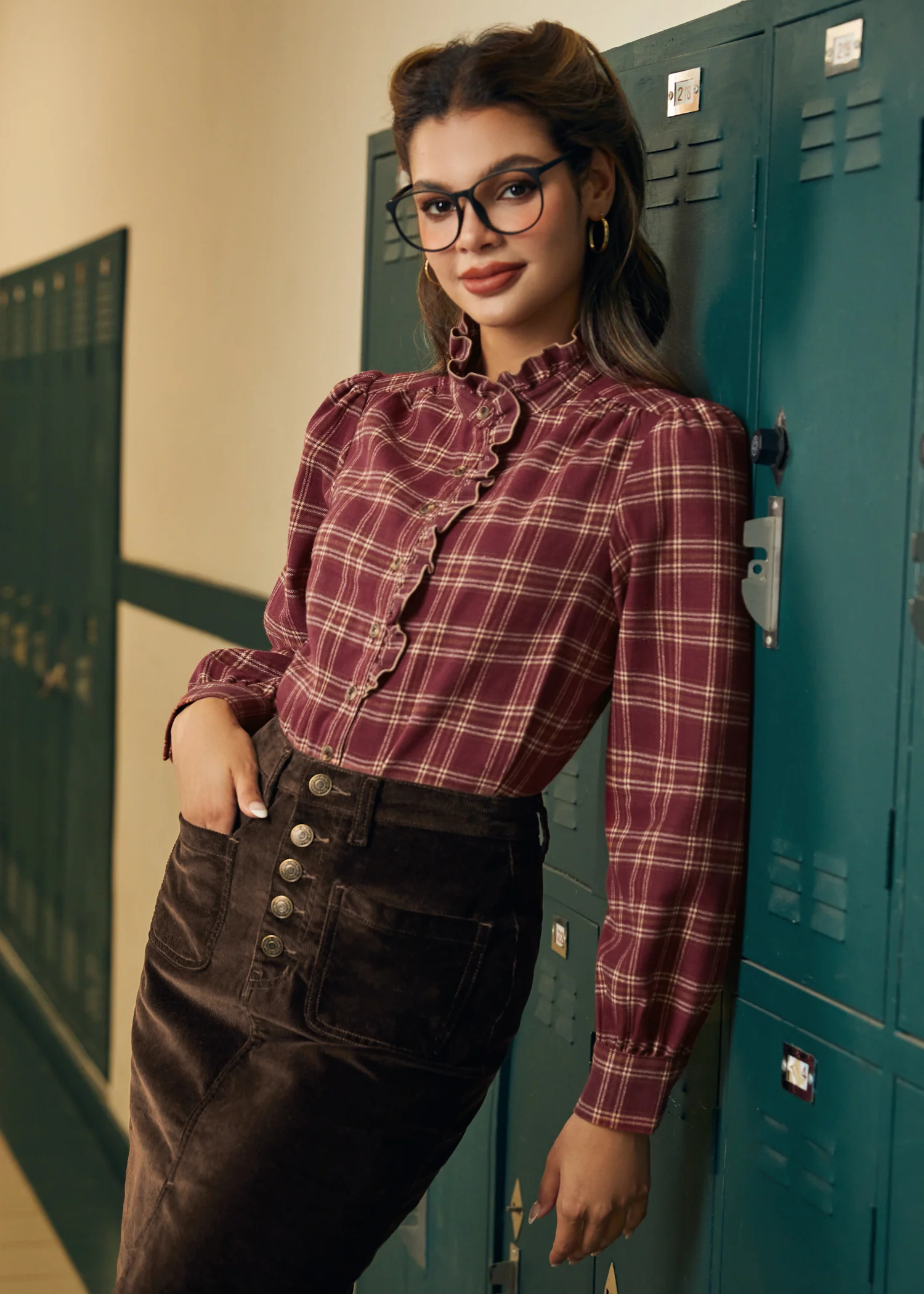 Check the Frills Blouse - Image 6