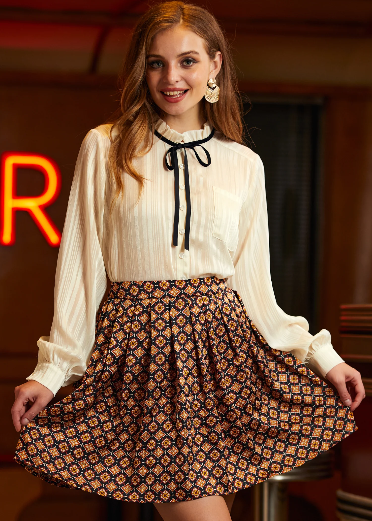 Match Made in Heaven Balloon Sleeve Blouse - Image 6