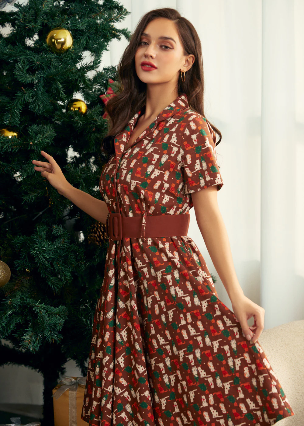 Rustic Elegance Casual Dress - Image 6