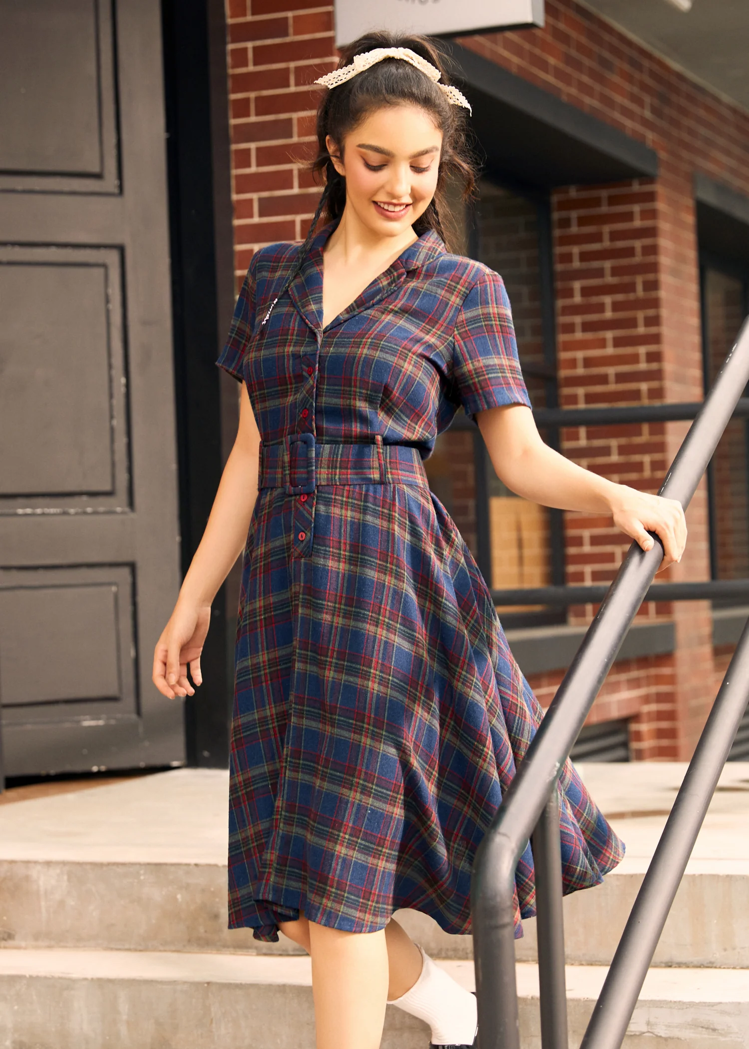 Rustic Elegance Casual Dress - Image 3