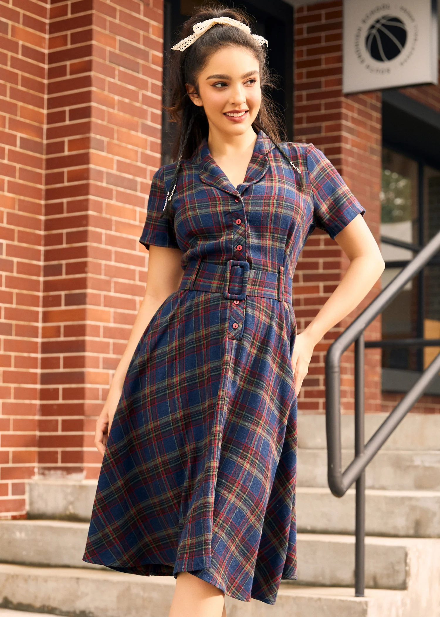 Rustic Elegance Casual Dress - Image 4
