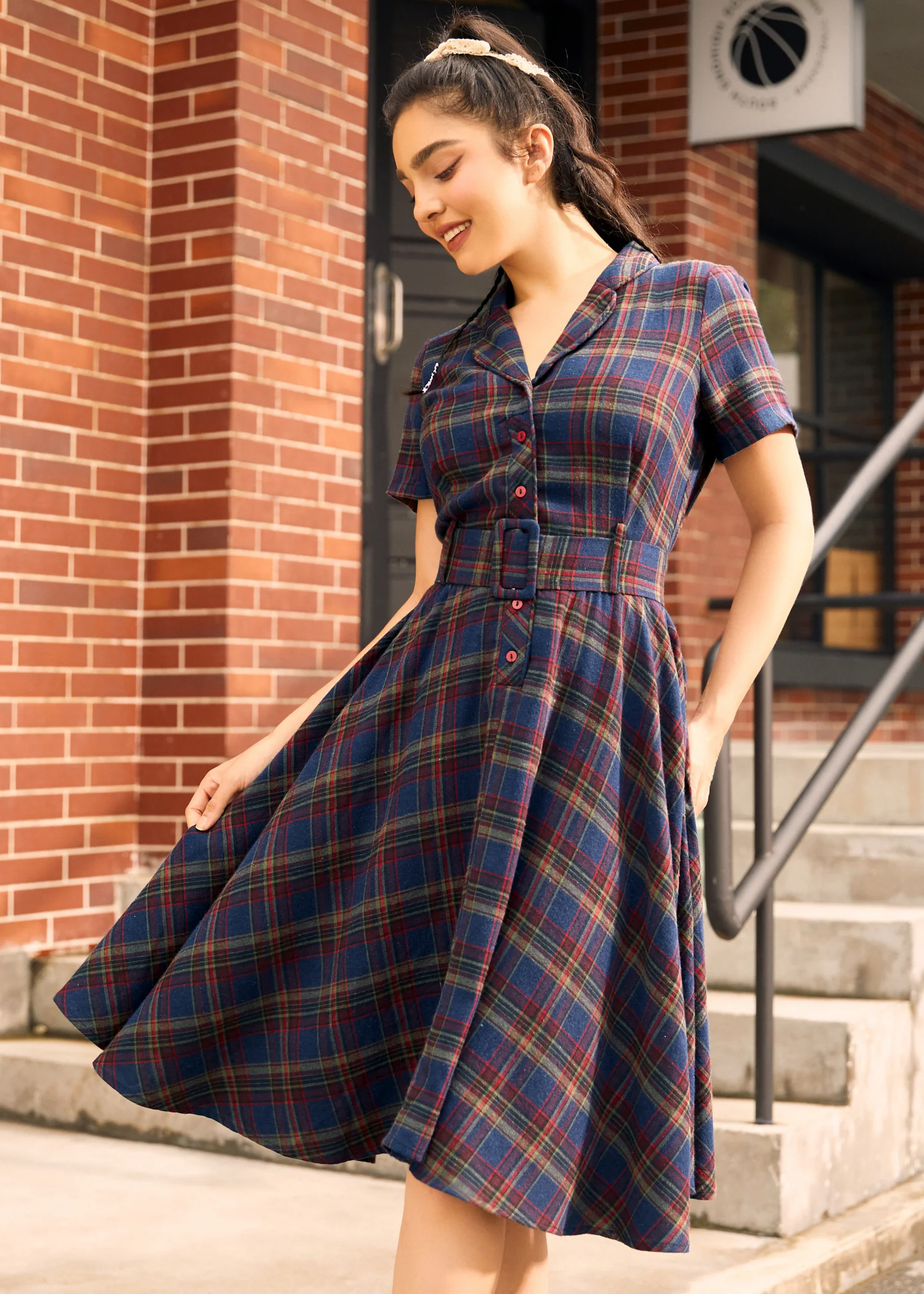 Rustic Elegance Casual Dress - Image 5