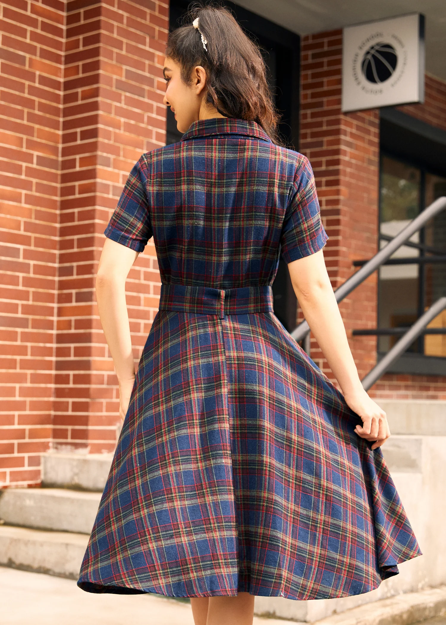Rustic Elegance Casual Dress - Image 6